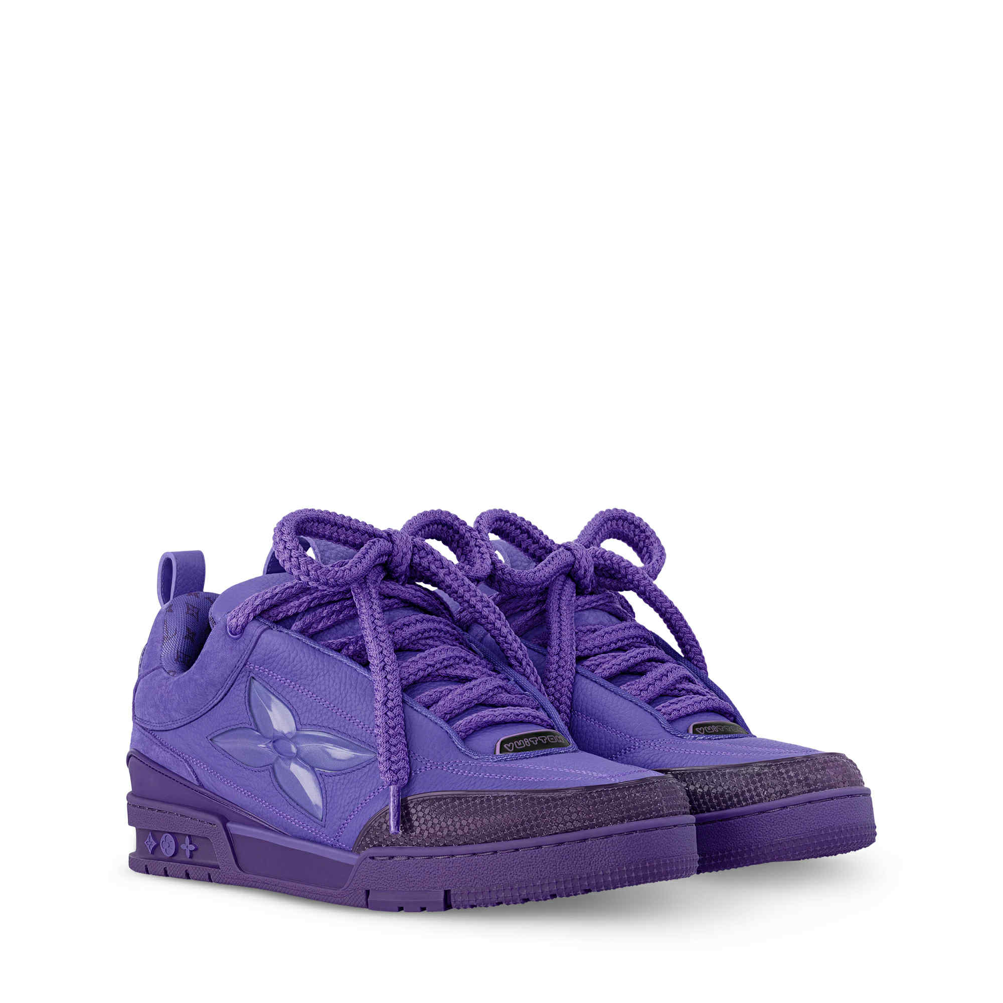 LV Trainers Leather Skate Flowers