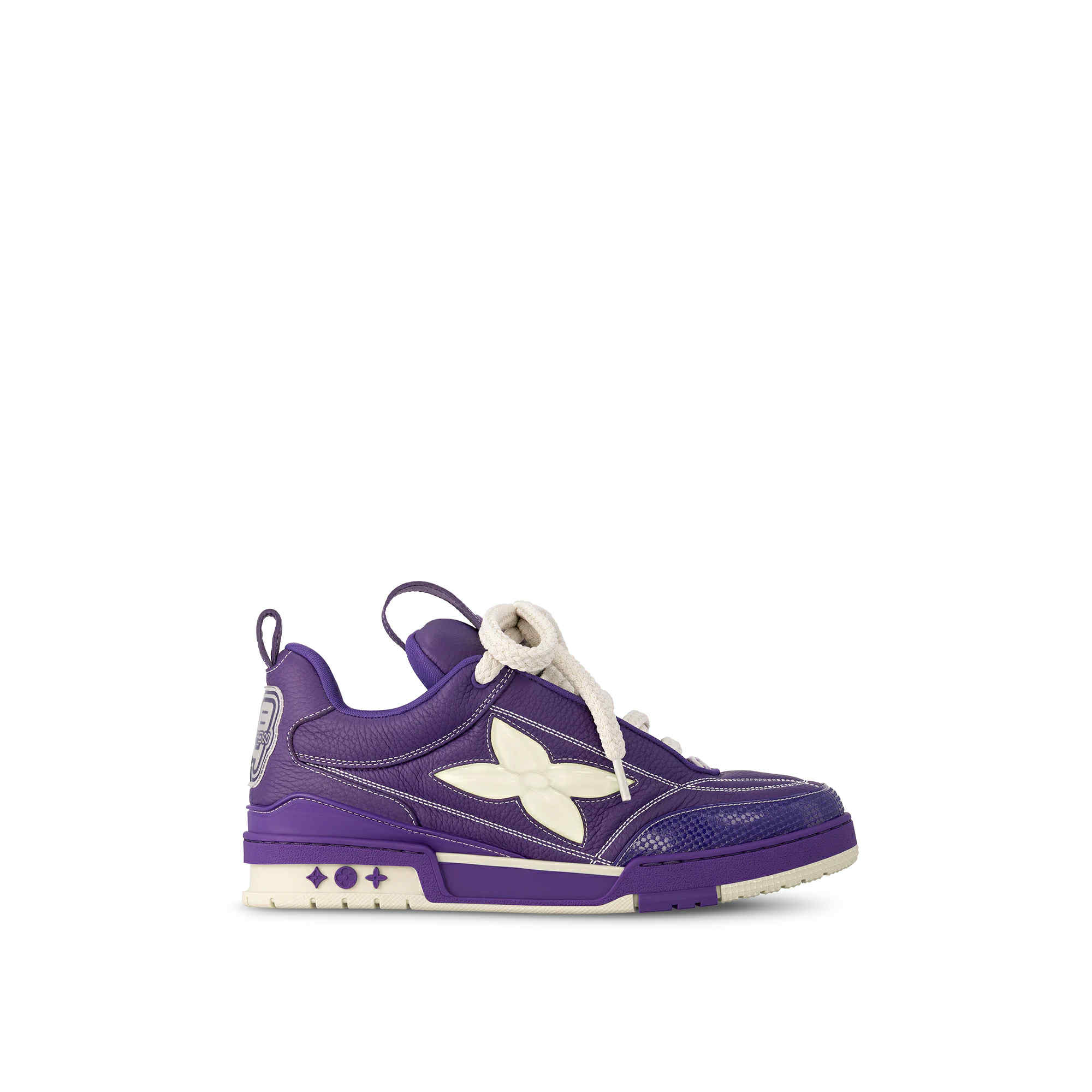 LV Trainers Leather Skate Flowers