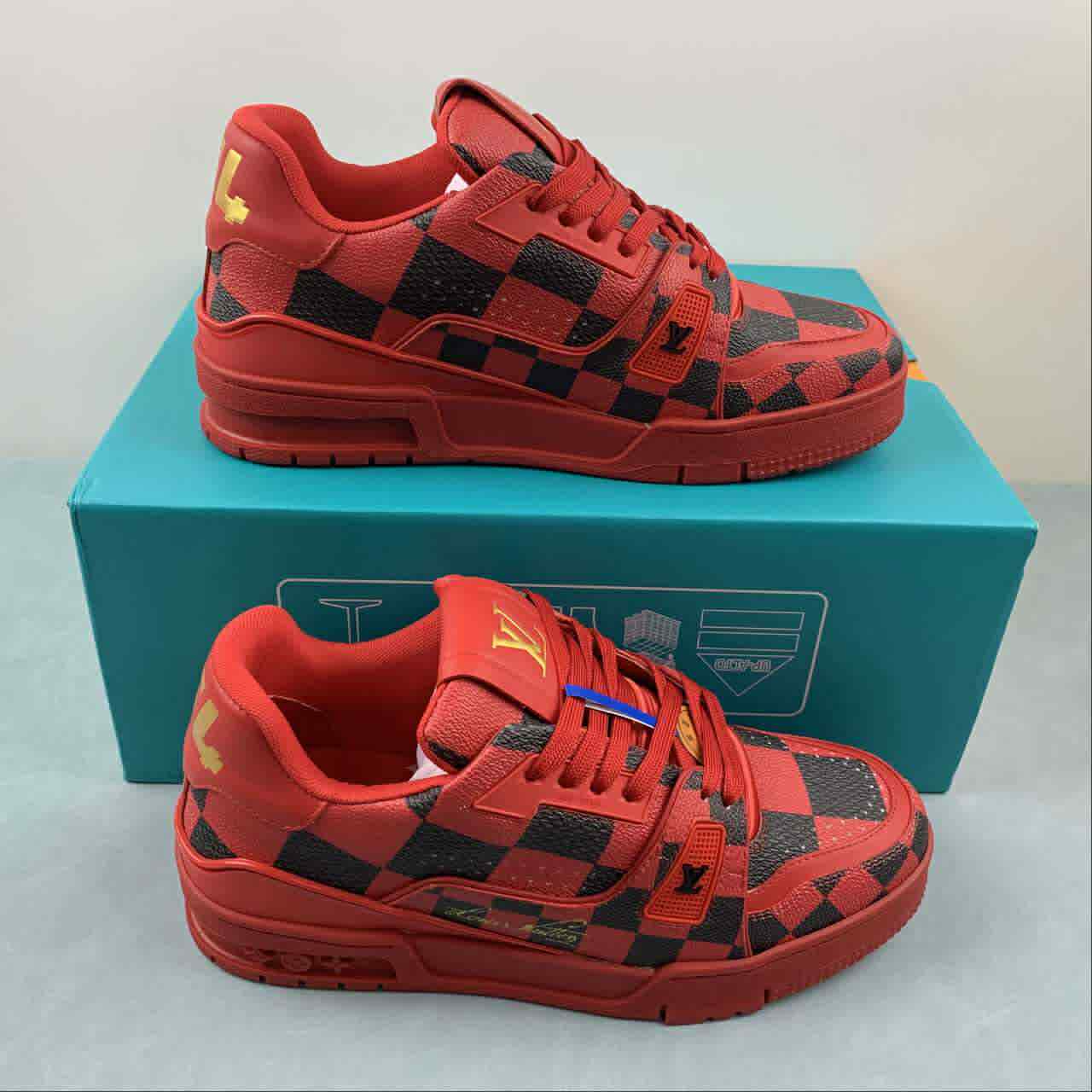 LV Trainers 1 Carreaux 