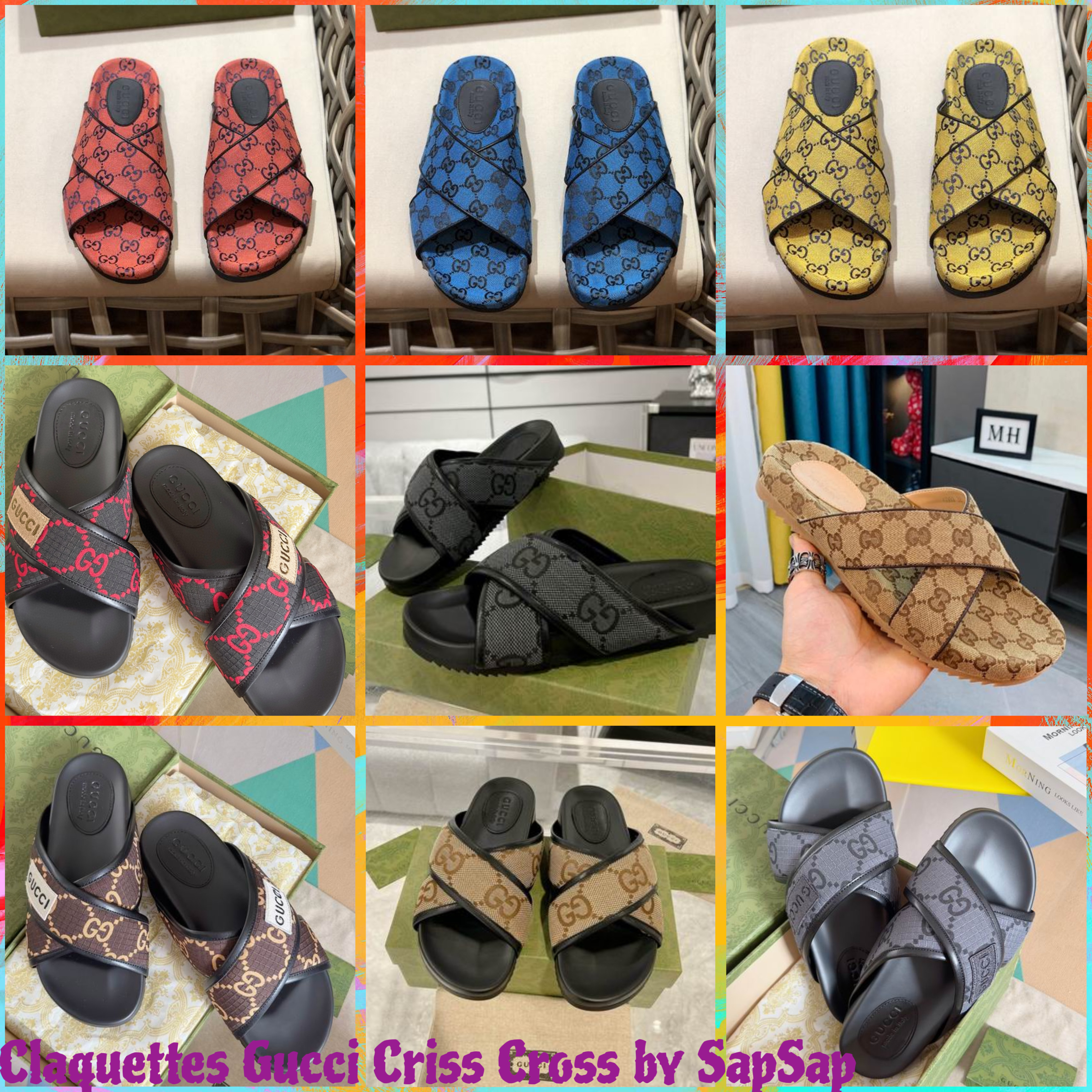 Sandales GG Criss Cross