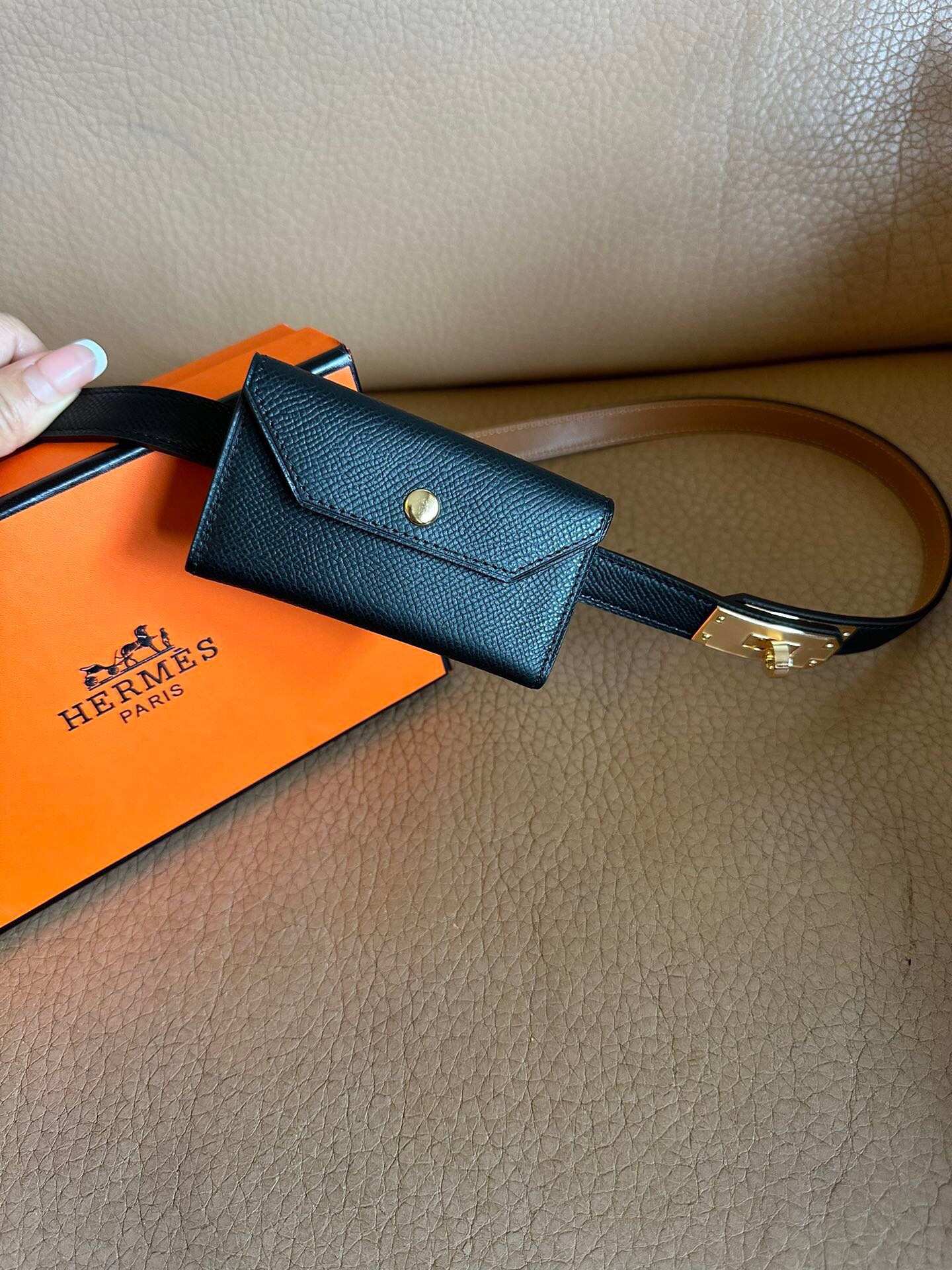 Ceinture Herm*s Pochette intégrée 