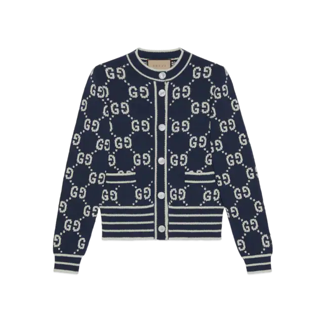 Cardigan en Jacquard GG 