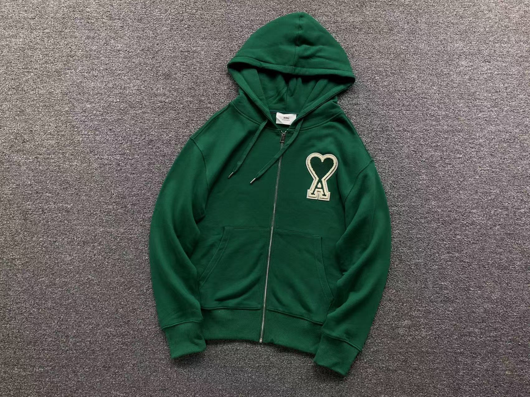 Pull à Capuche zip Ami Paris