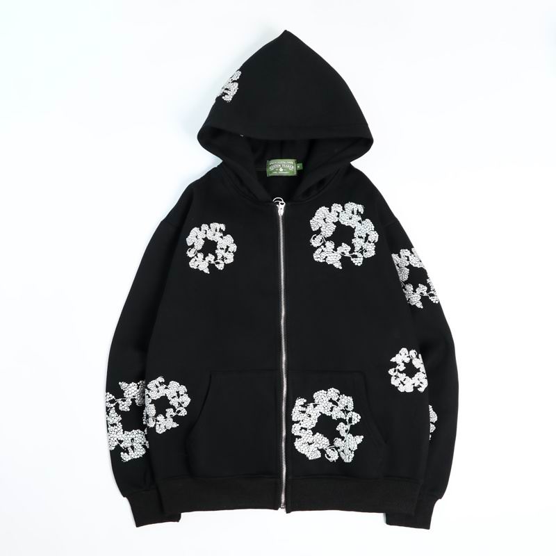 Pull à Capuche zip Denim Tea*s