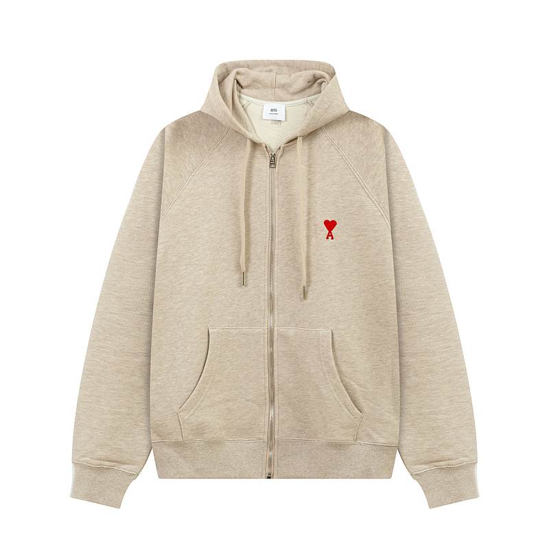 Pull à Capuche zip Ami Paris