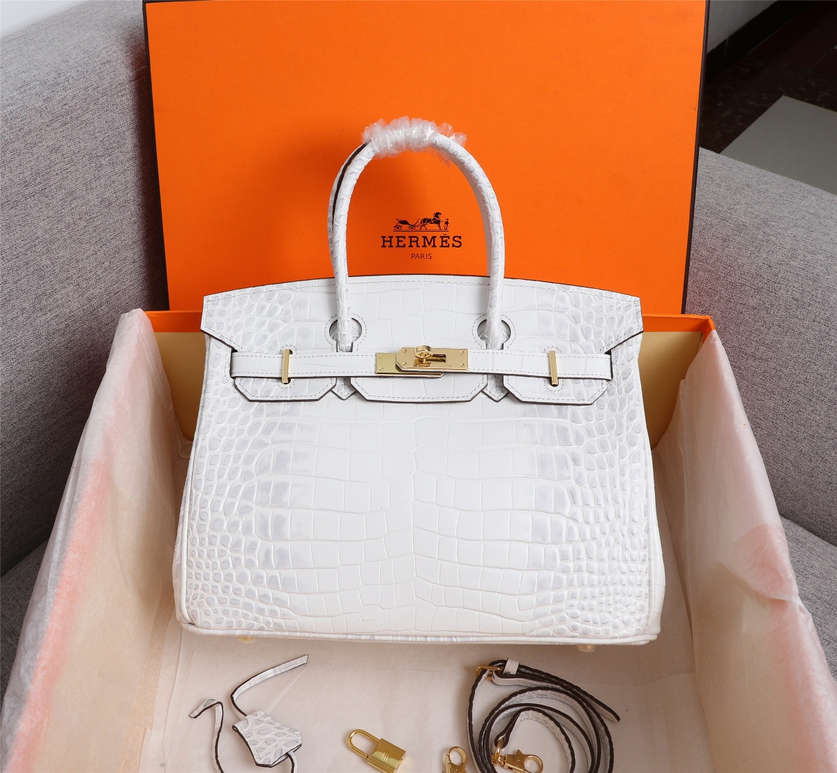 Sac à Main Hrms Birkin Cuir Véritable 