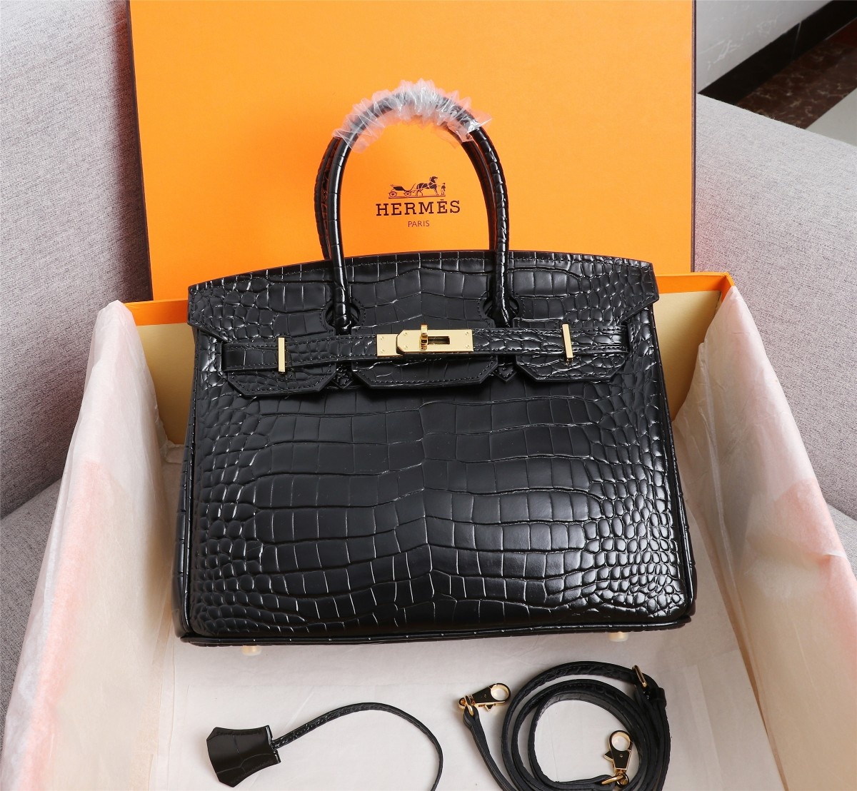 Sac à Main Hrms Birkin Cuir Véritable 