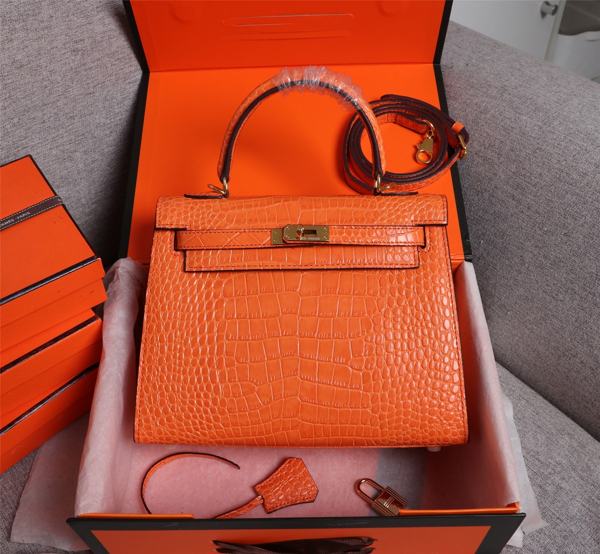 Sac à Main Hrms Kelly Cuir Véritable 