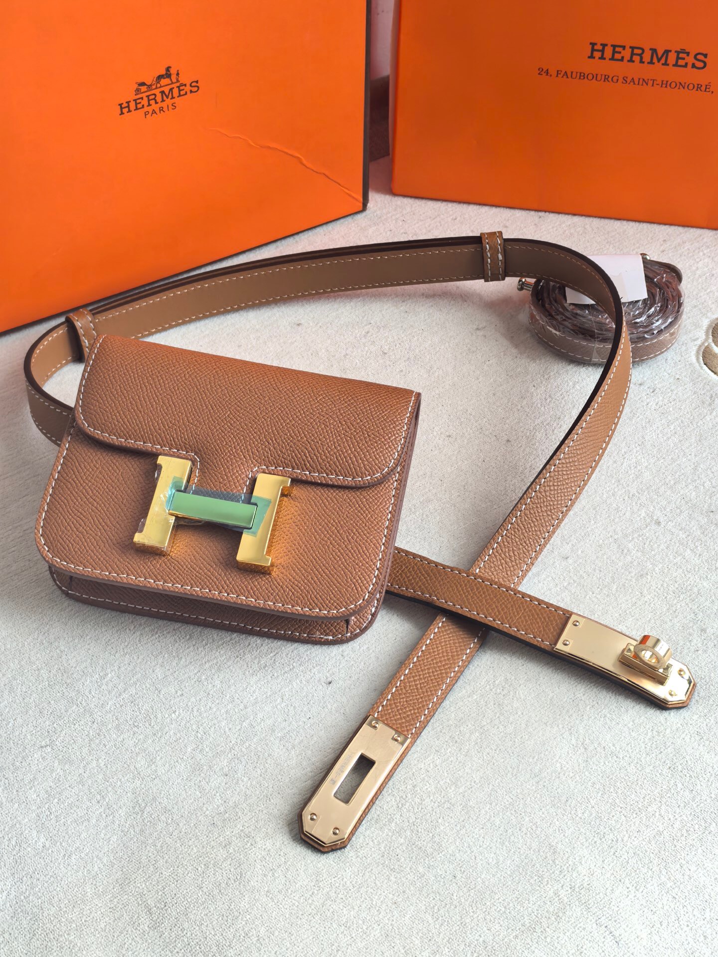 Ceinture Herm*s Sac intégrée 