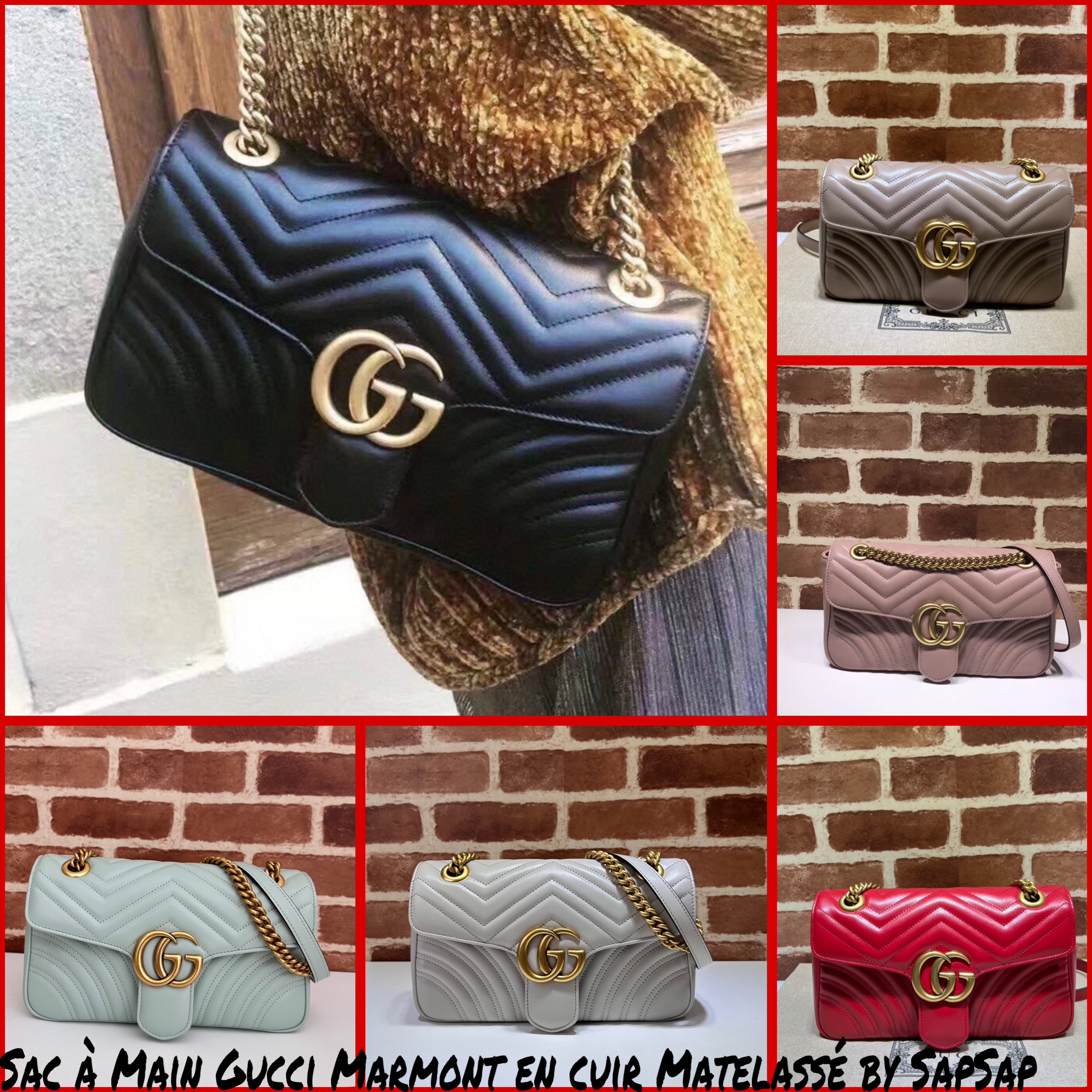 Sac à Main GG Marmont Matelassé 