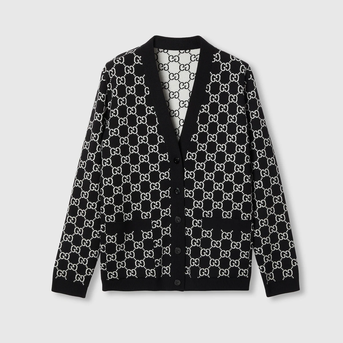 Cardigan en Jacquard GG 