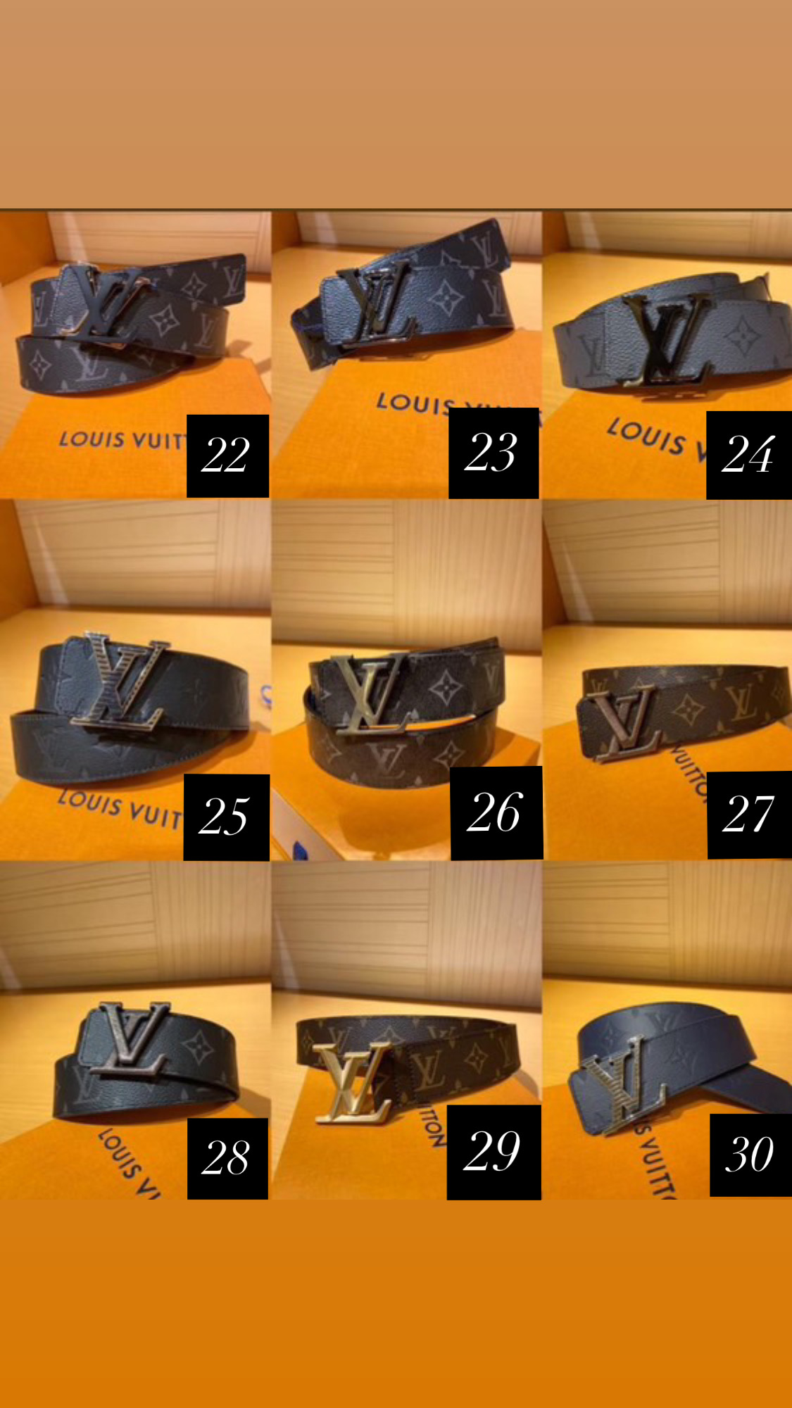 Ceinture LV Classique 35mm 