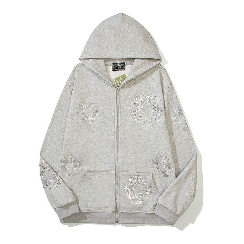 Pull à Capuche zip Denim Tea*s