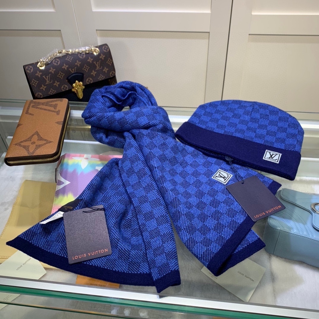 Pack Duo Écharpe/Bonnet LV