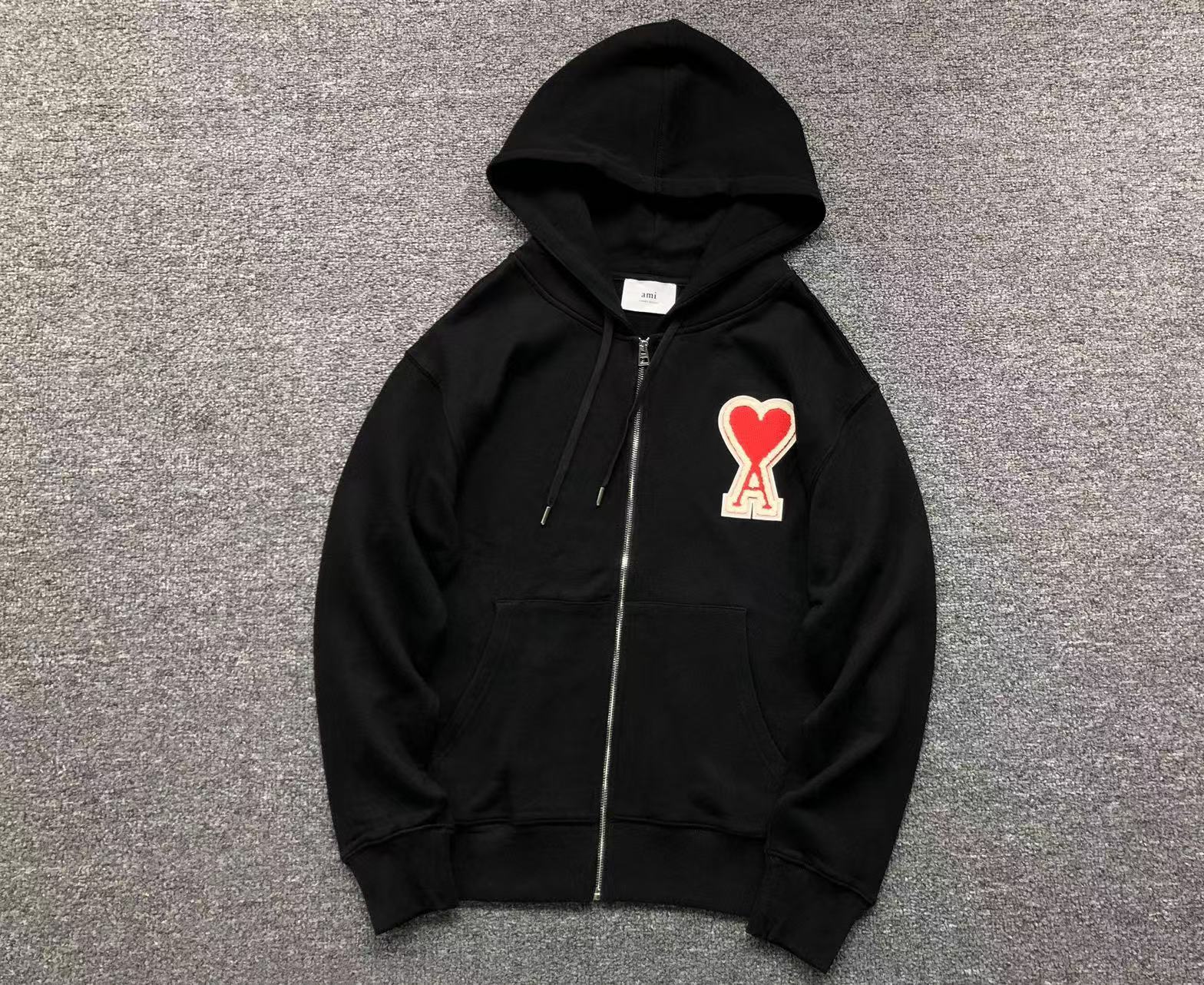 Pull à Capuche zip Ami Paris