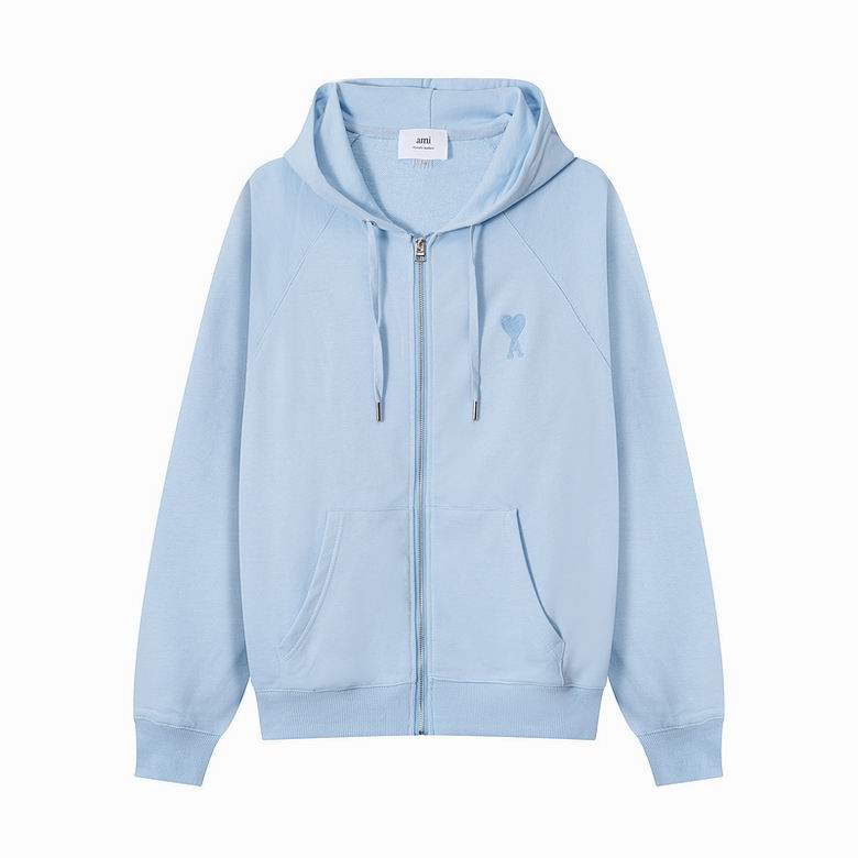 Pull à Capuche zip Ami Paris