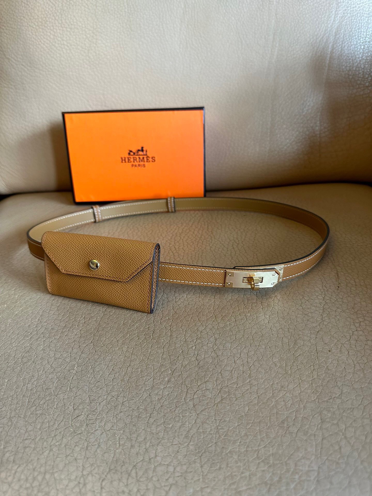 Ceinture Herm*s Pochette intégrée 