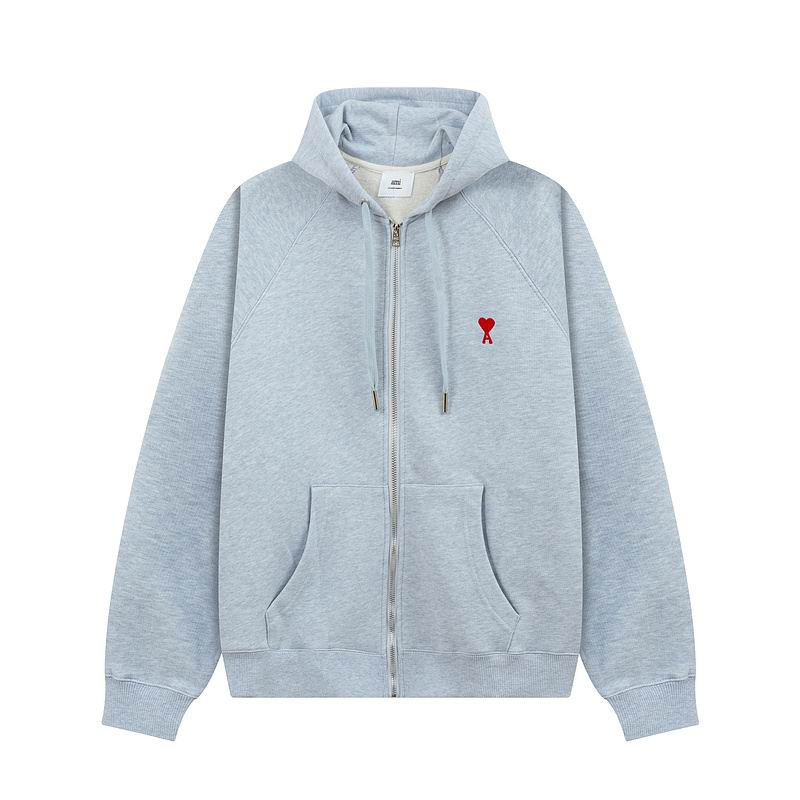 Pull à Capuche zip Ami Paris