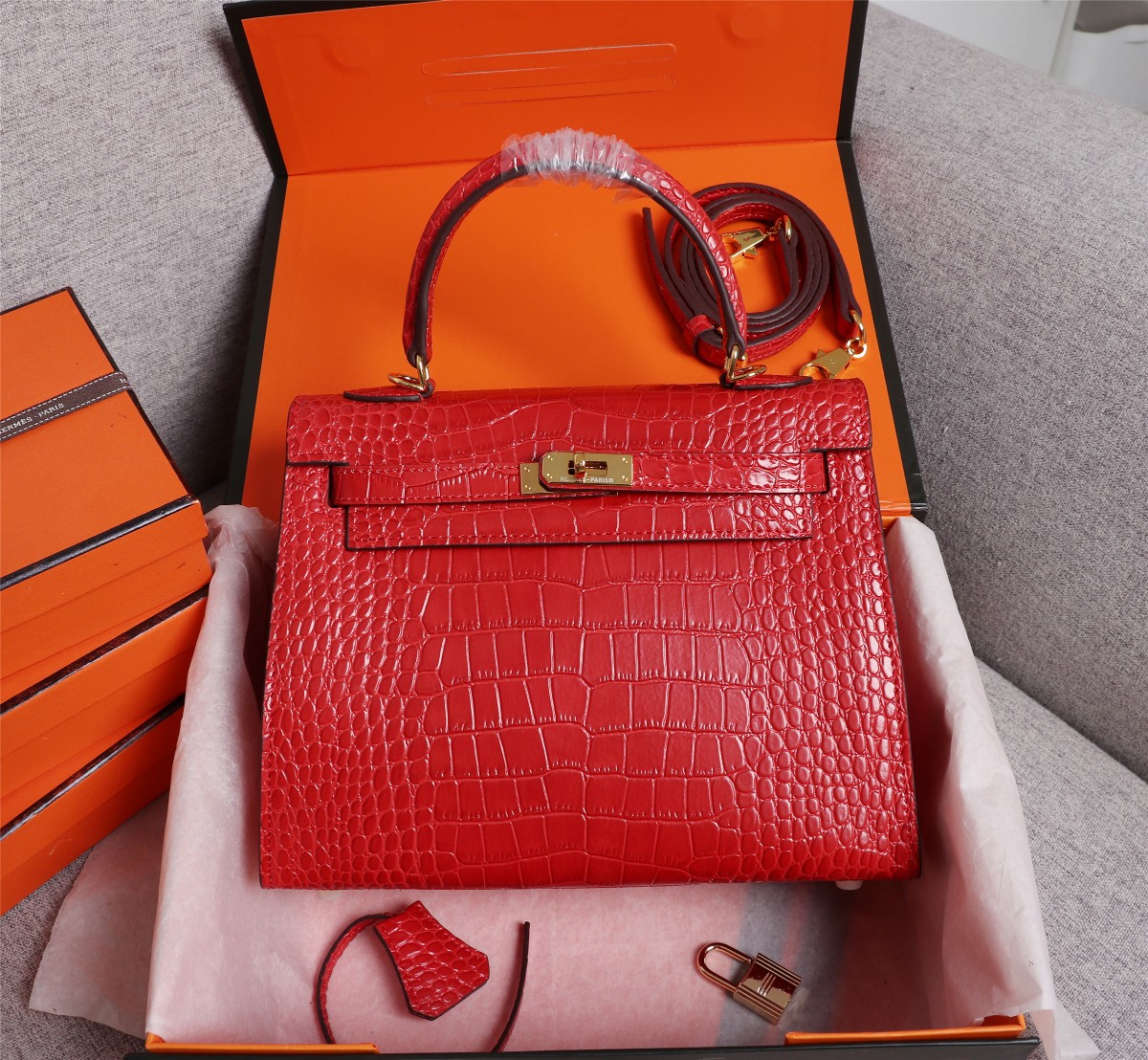 Sac à Main Hrms Kelly Cuir Véritable 