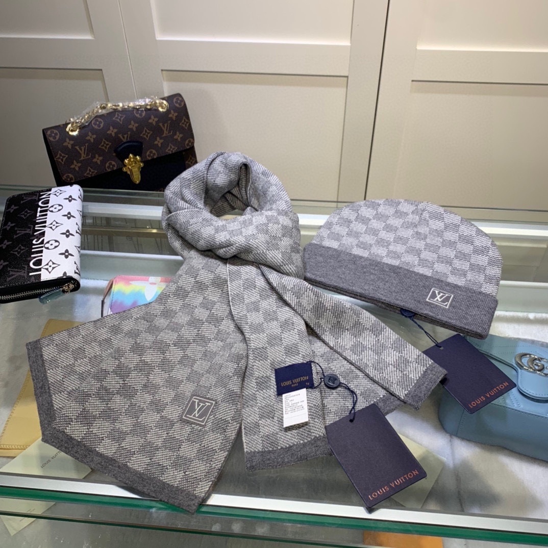 Pack Duo Écharpe/Bonnet LV