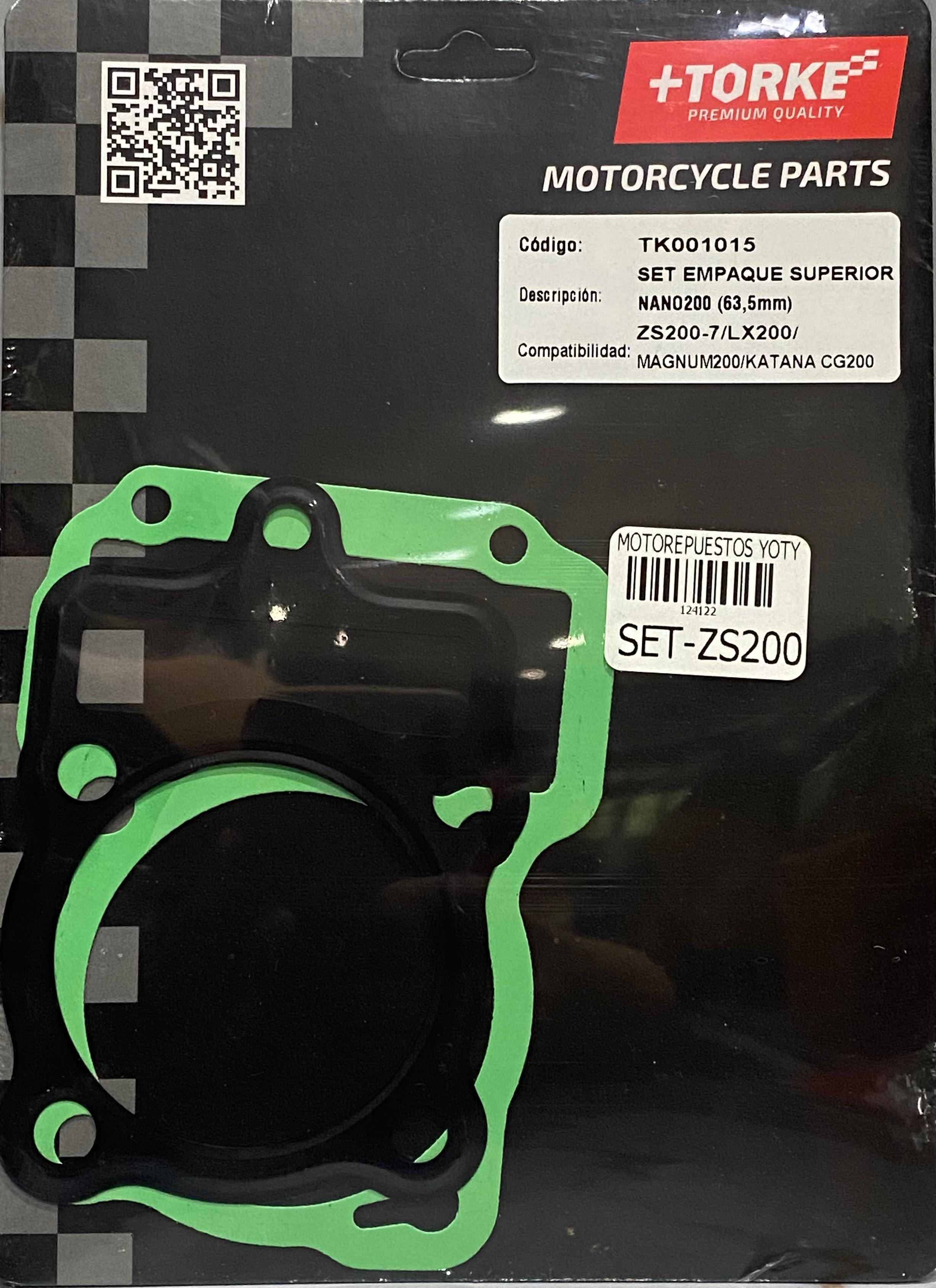 SET MEDIO EMPAQUES ZS200/CG200