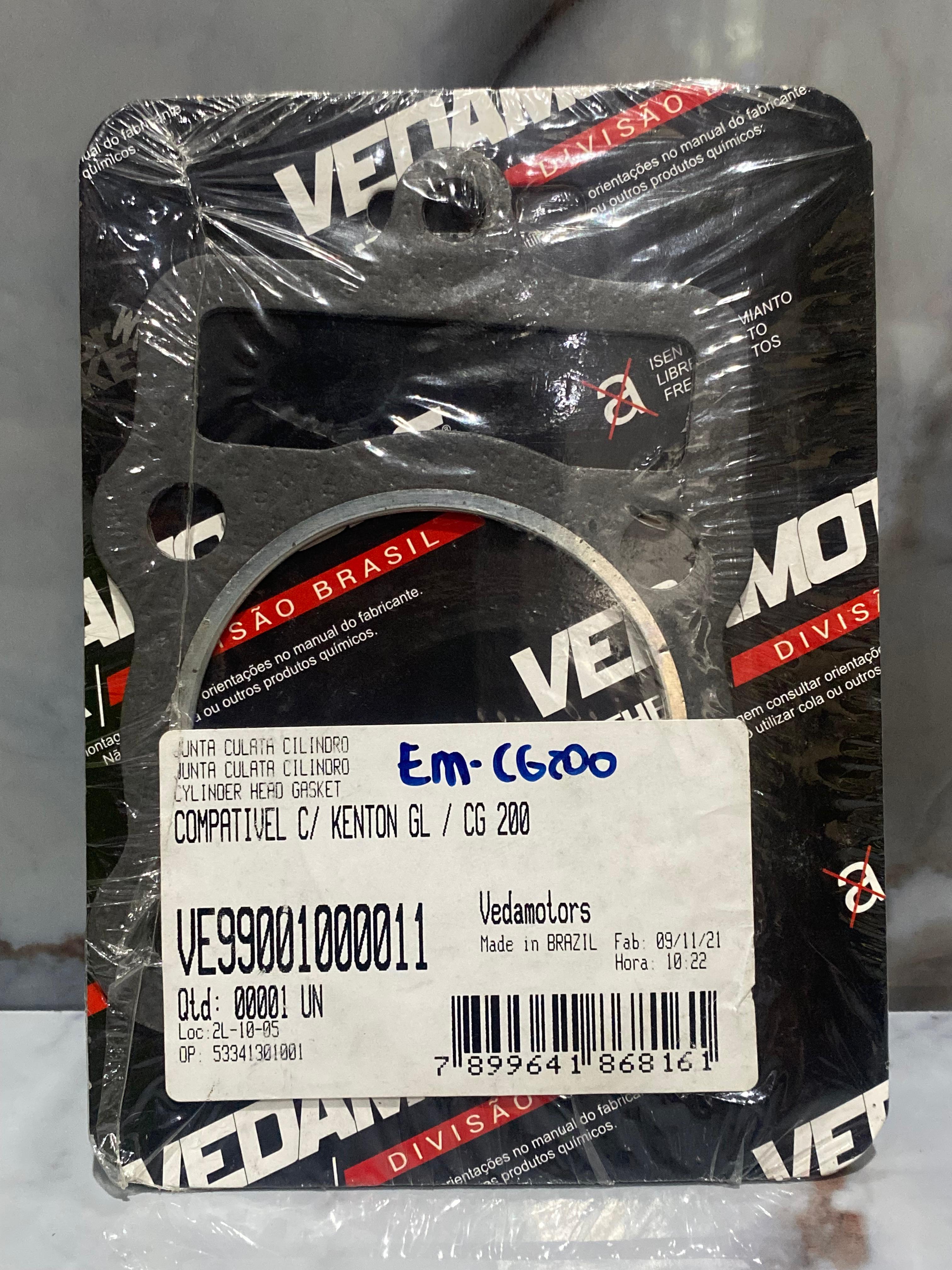 EMPAQUE CILINDRO CG200/ZS200 DARROW/VEDAMOTORS