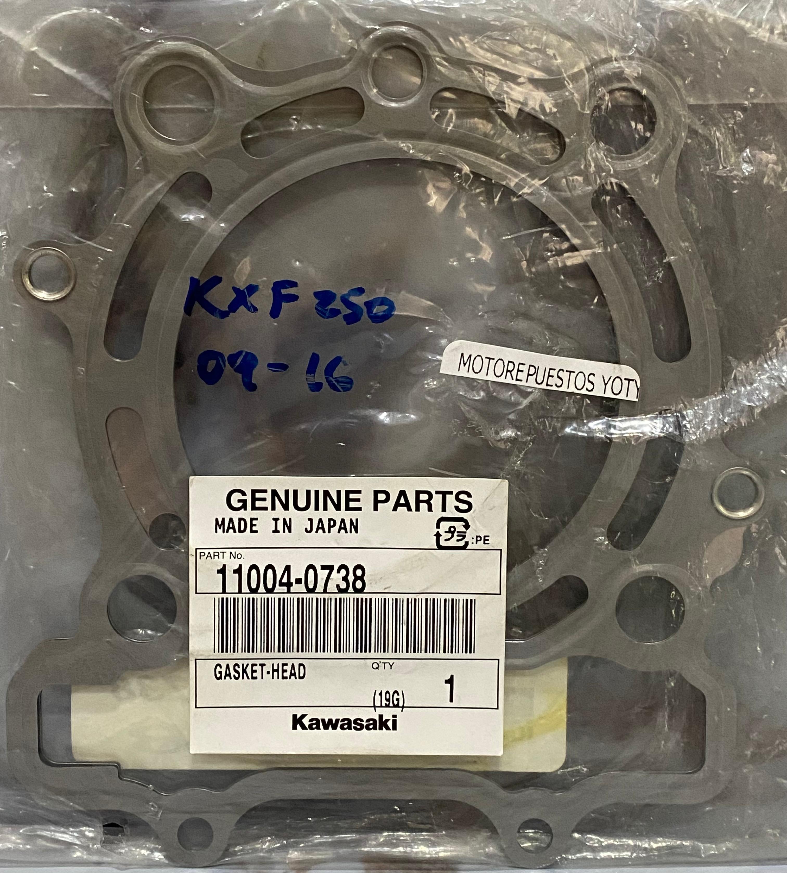 EMPAQUE DE CABEZOTE KX250F 09-16 ORIGINAL