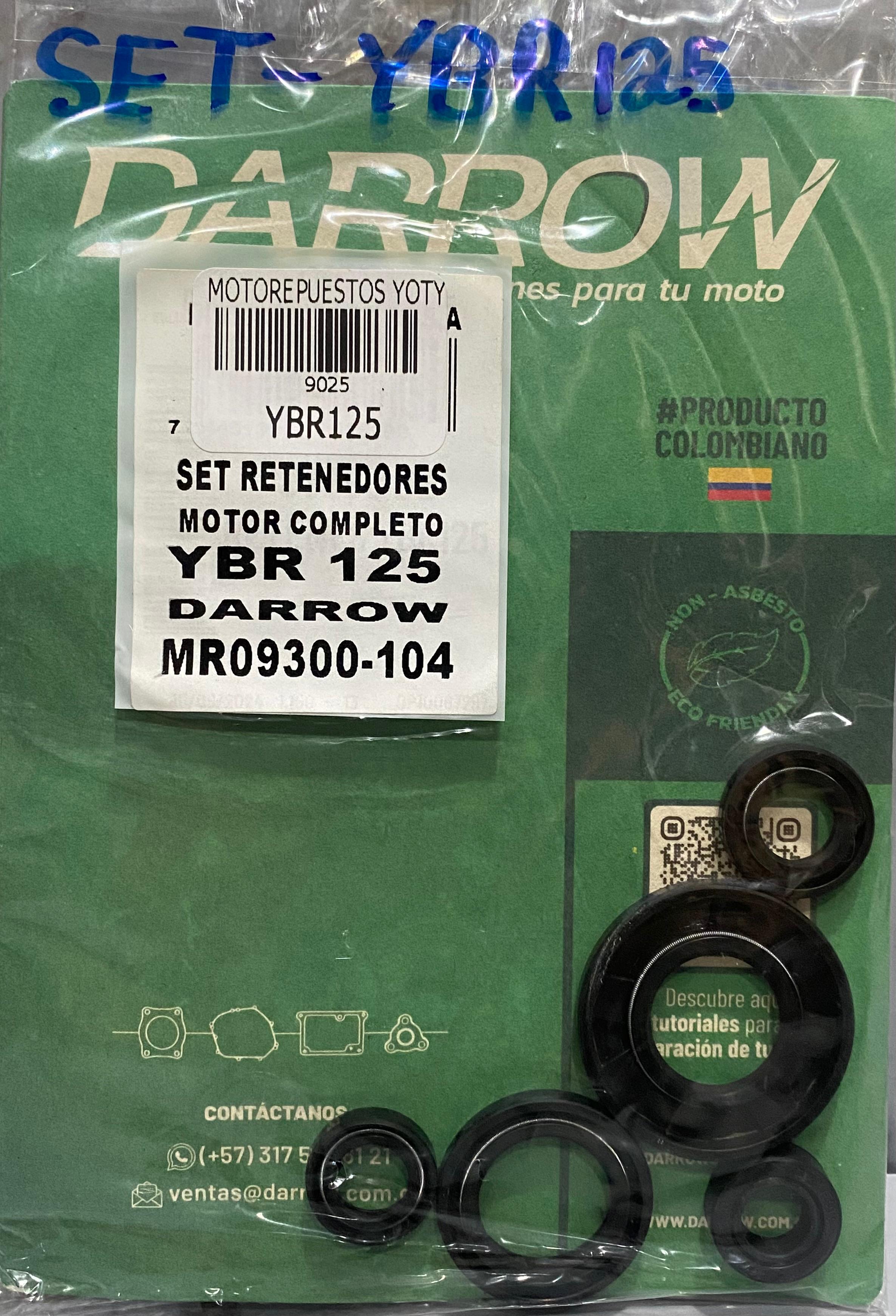 SET DE RETENEDORES DE MOTOR YBR125