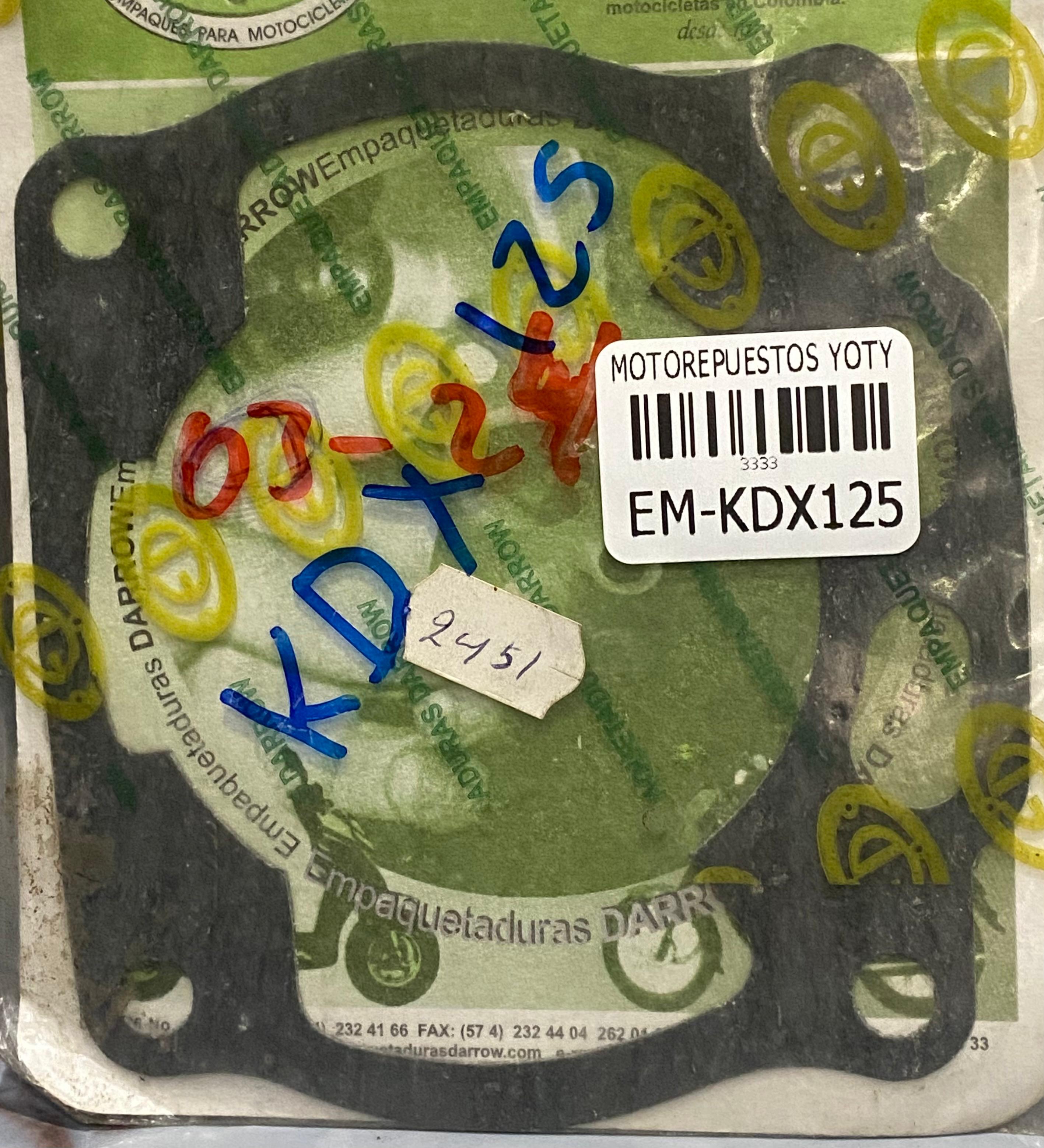 EMPAQUE CILINDRO KDX125