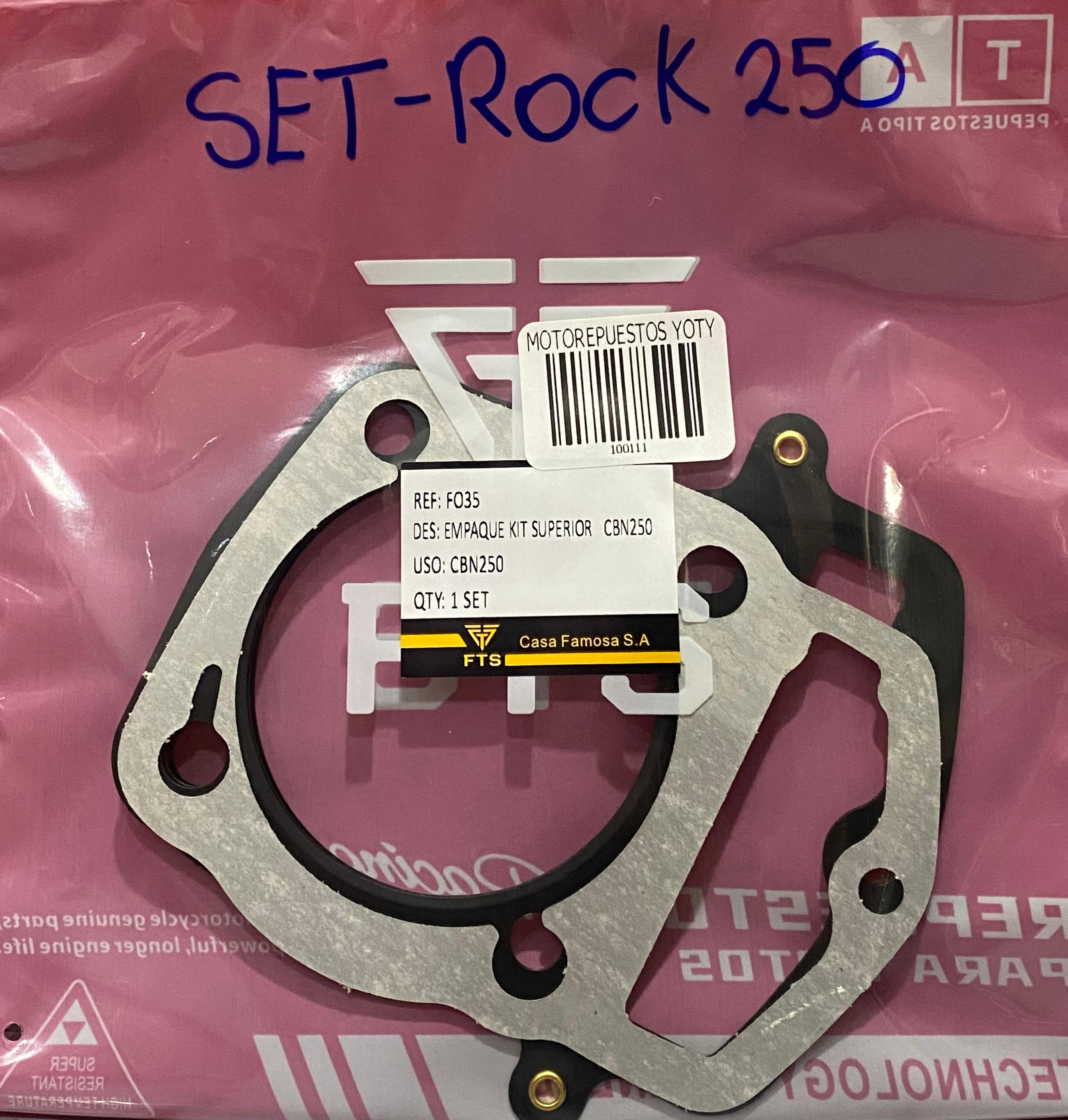 SET EMPAQUES MEDIO ROCK 250