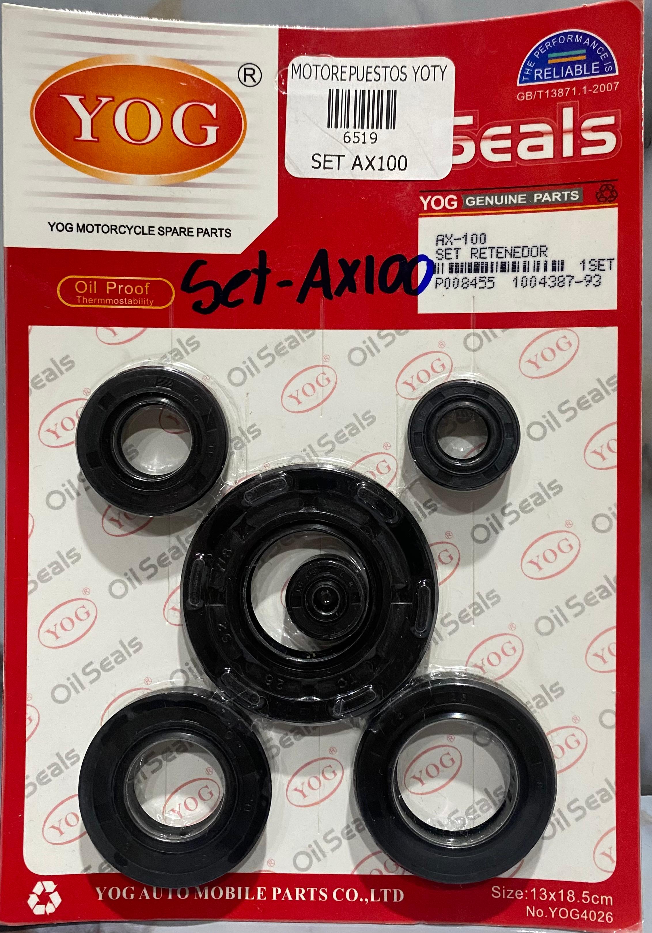 SET DE RETENEDORES AX100