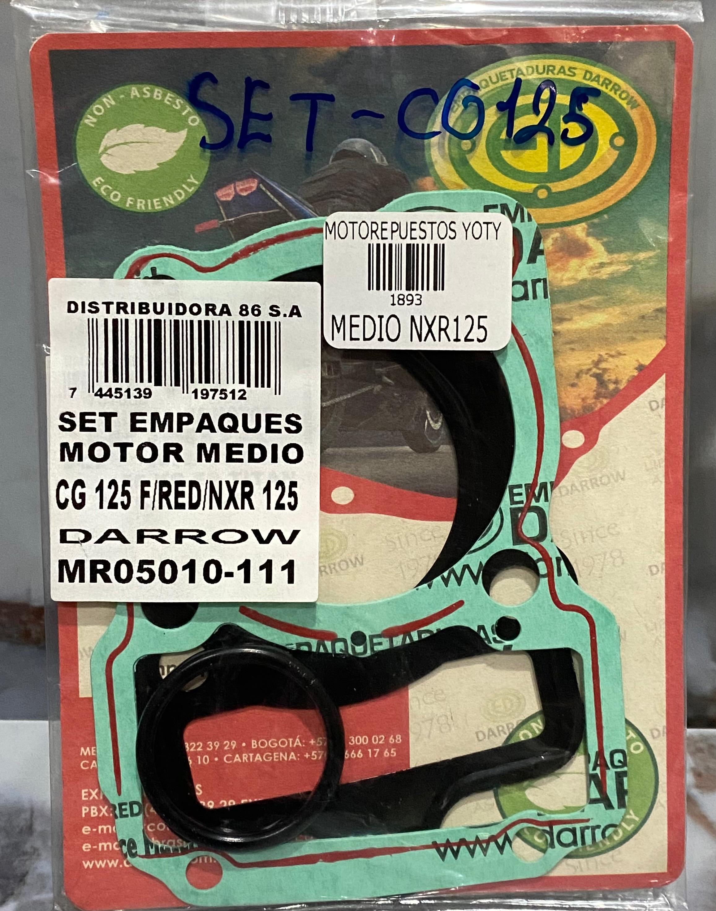 KIT EMPAQUE MEDIO NXR+CG125125+TITAN