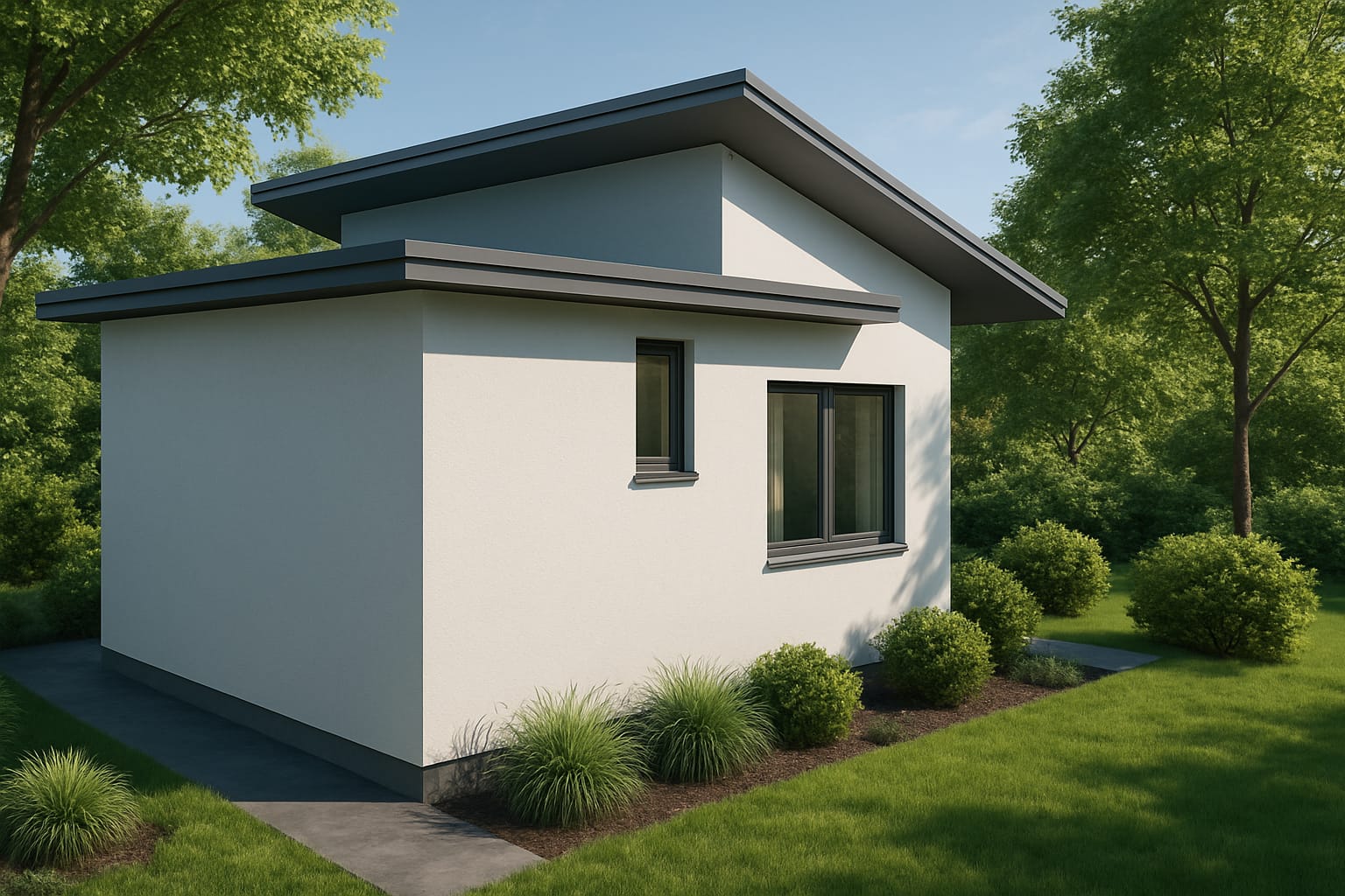 CASA 2 QUARTOS PARA TERRENO DE 8 X 12,5 m (100m2)