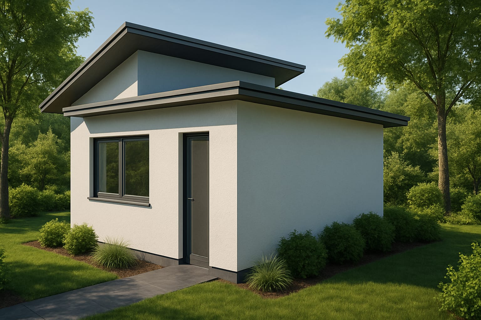 CASA 2 QUARTOS PARA TERRENO DE 8 X 12,5 m (100m2)