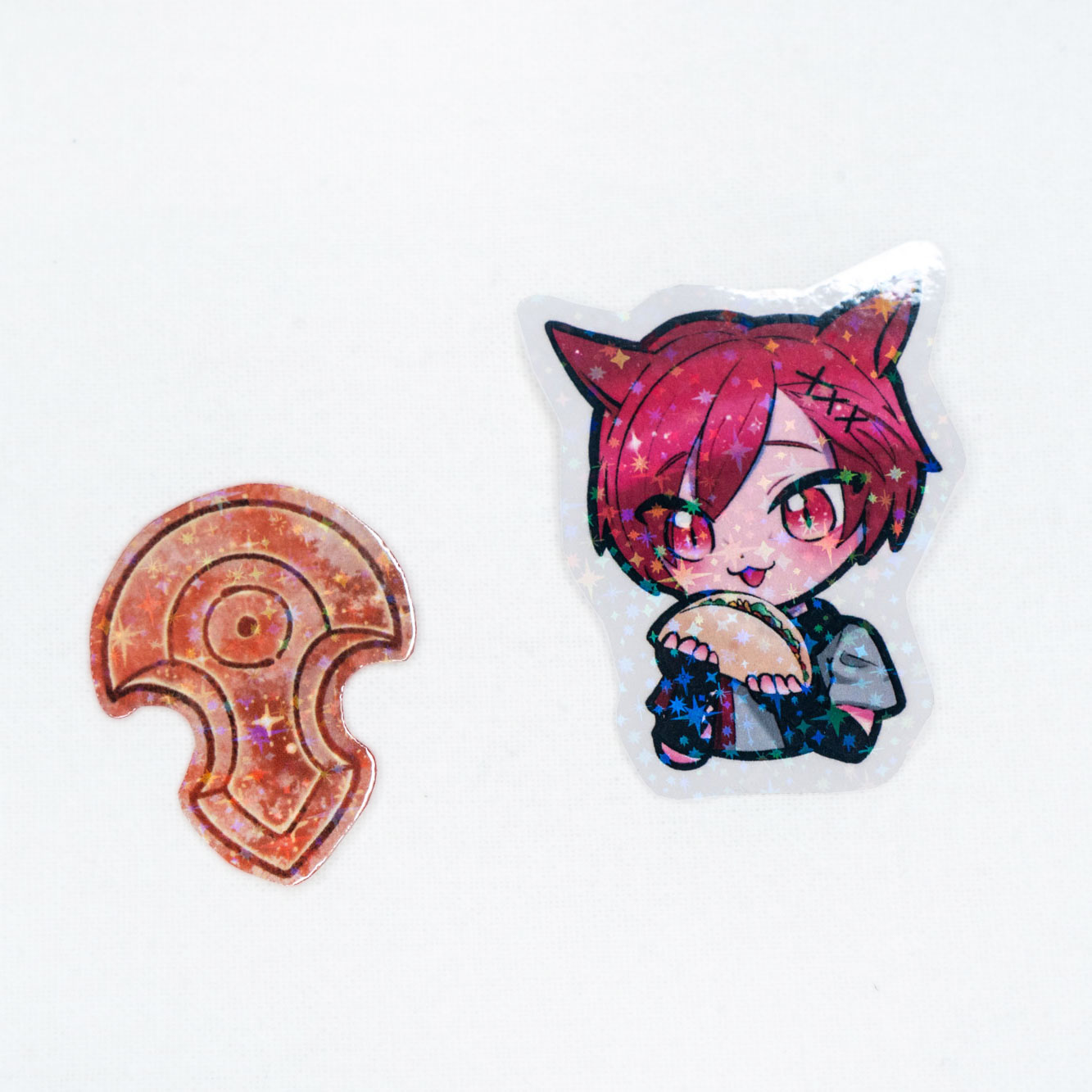 Final Fantasy 14 | Sparkly FFXIV Stickers G'raha Tia & Azem Stone