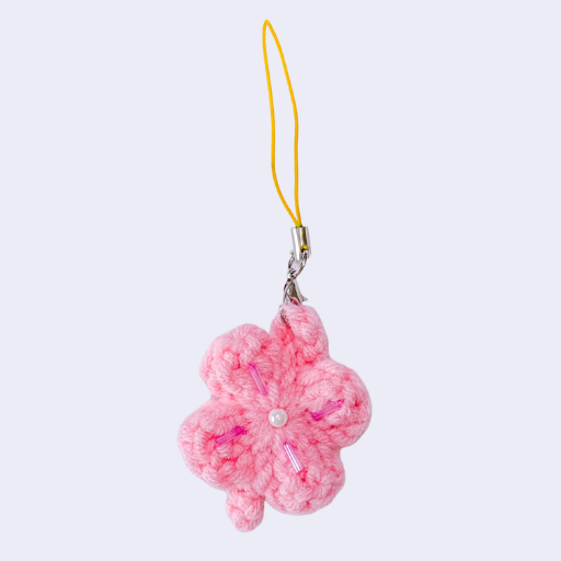 Clover Crochet Key Charm