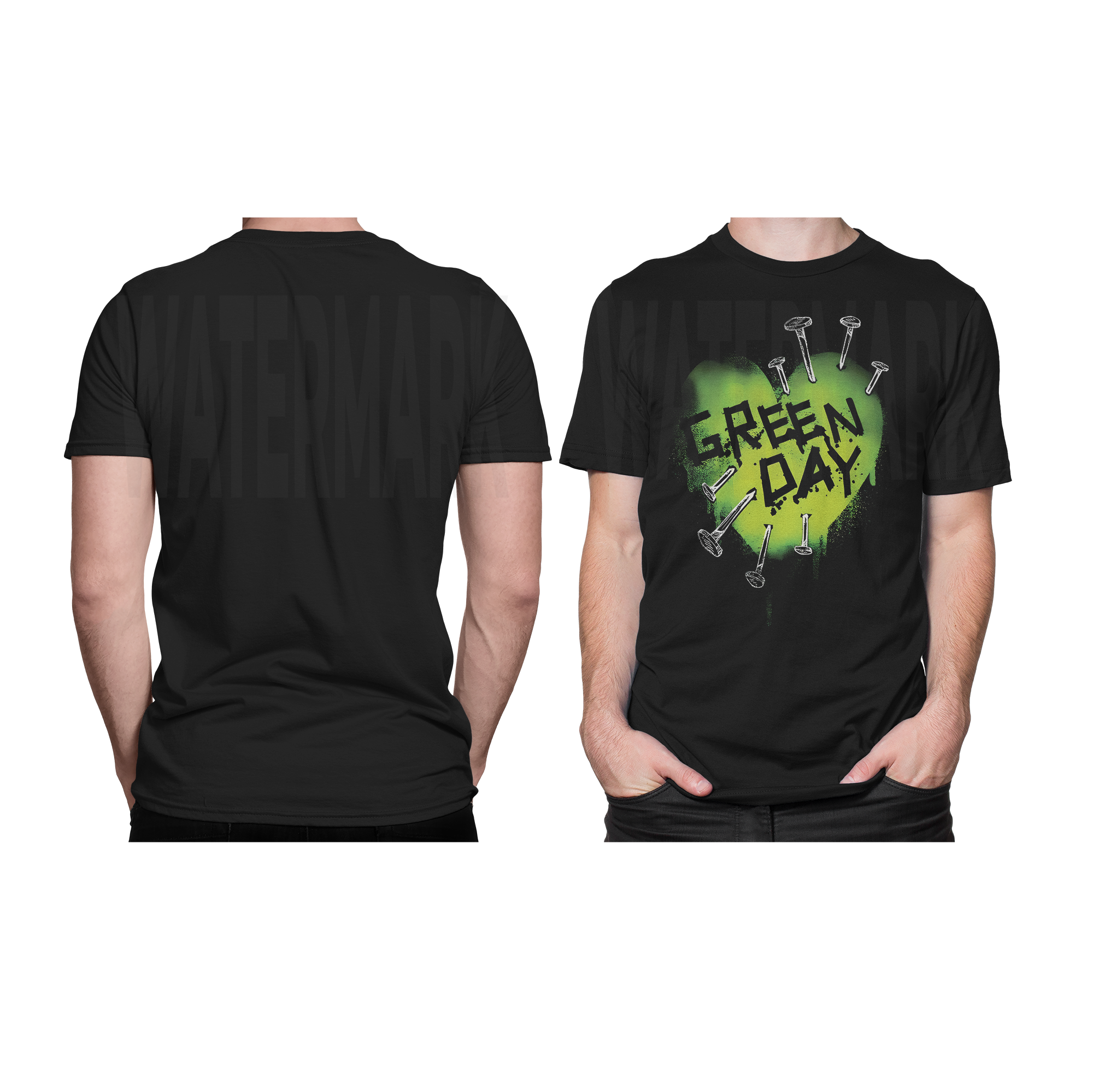 Green Day HALFTONE  (Ready-to-Print Design) GD10