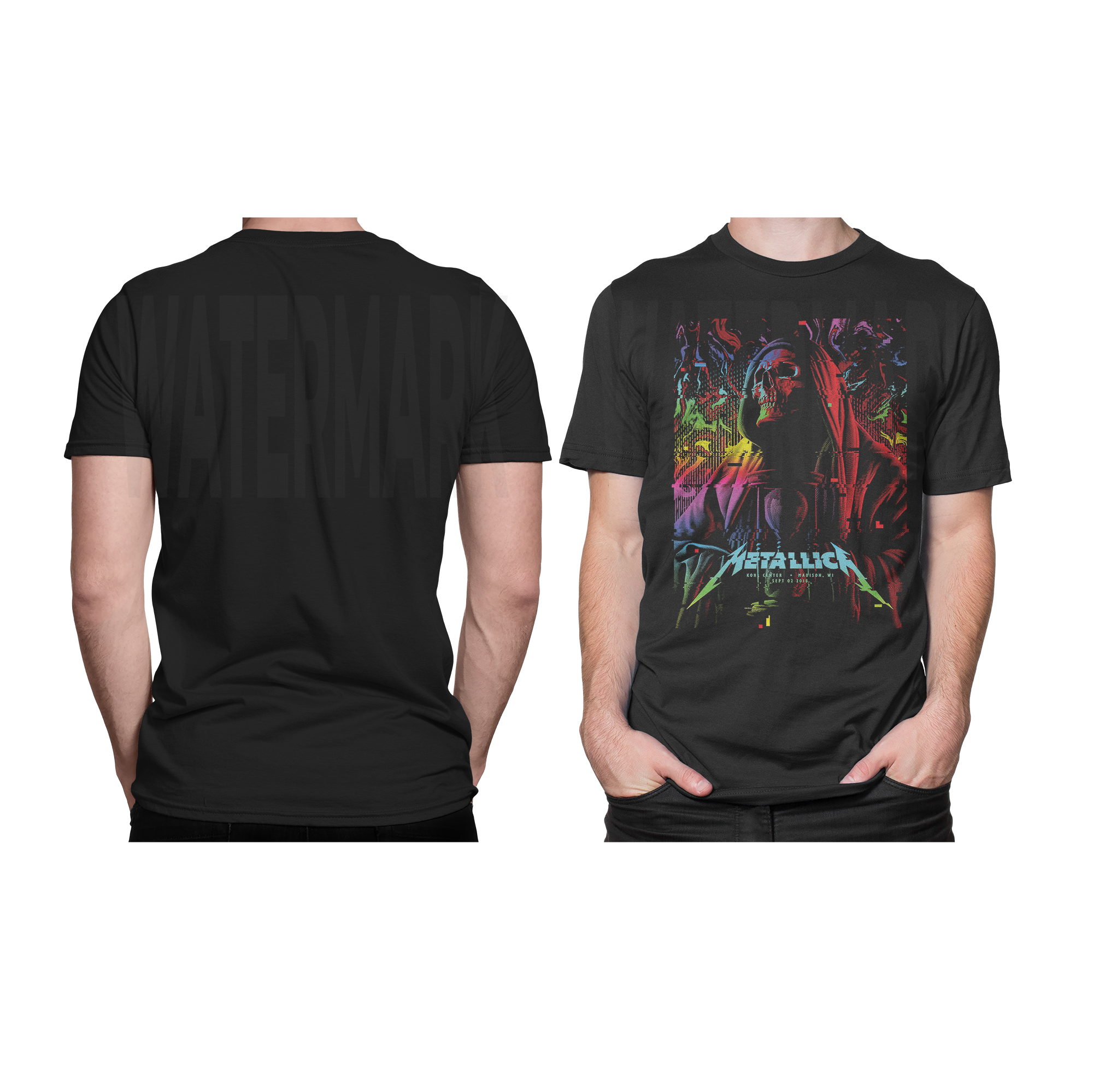 Metallica 1 HALFTONE  (Ready-to-Print Design)