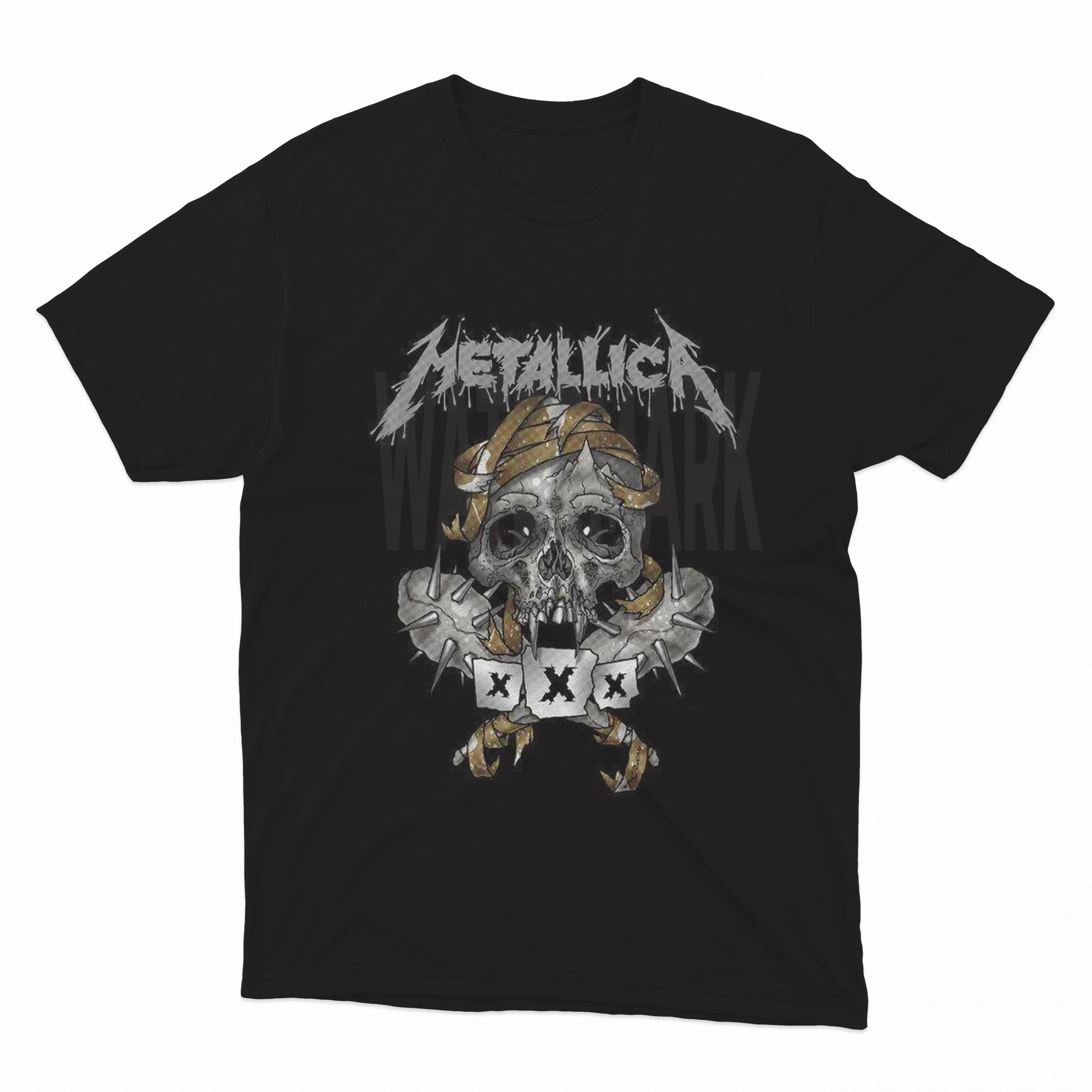 Metallica Skull HALFTONE  (Ready-to-Print Design)
