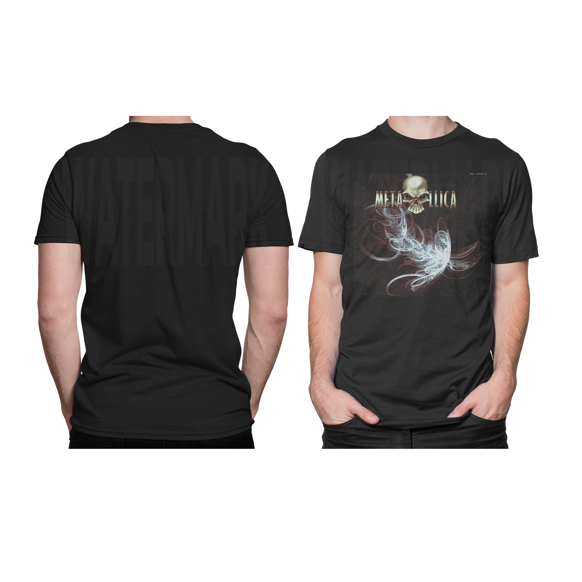 Metallica Skull 2 HALFTONE  (Ready-to-Print Design)