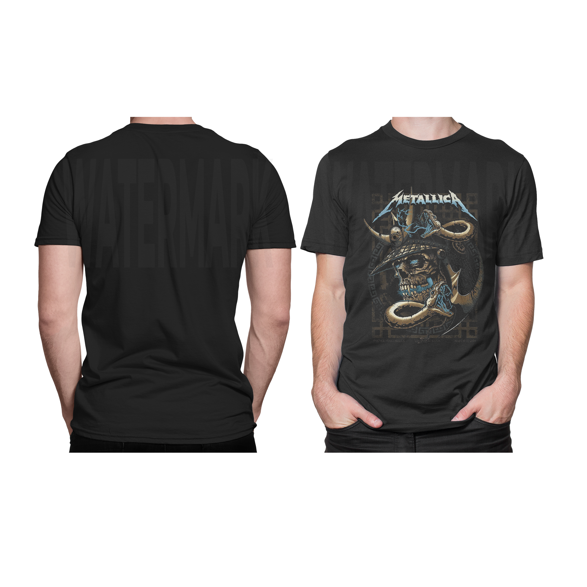 Metallica 5 HALFTONE  (Ready-to-Print Design)