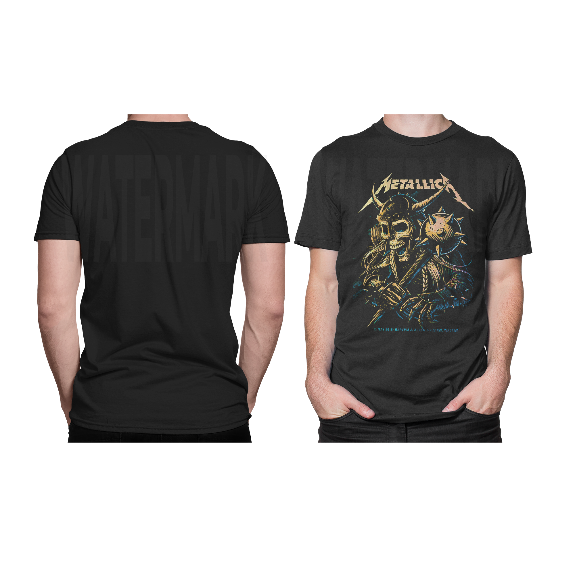 Metallica 4 HALFTONE  (Ready-to-Print Design)
