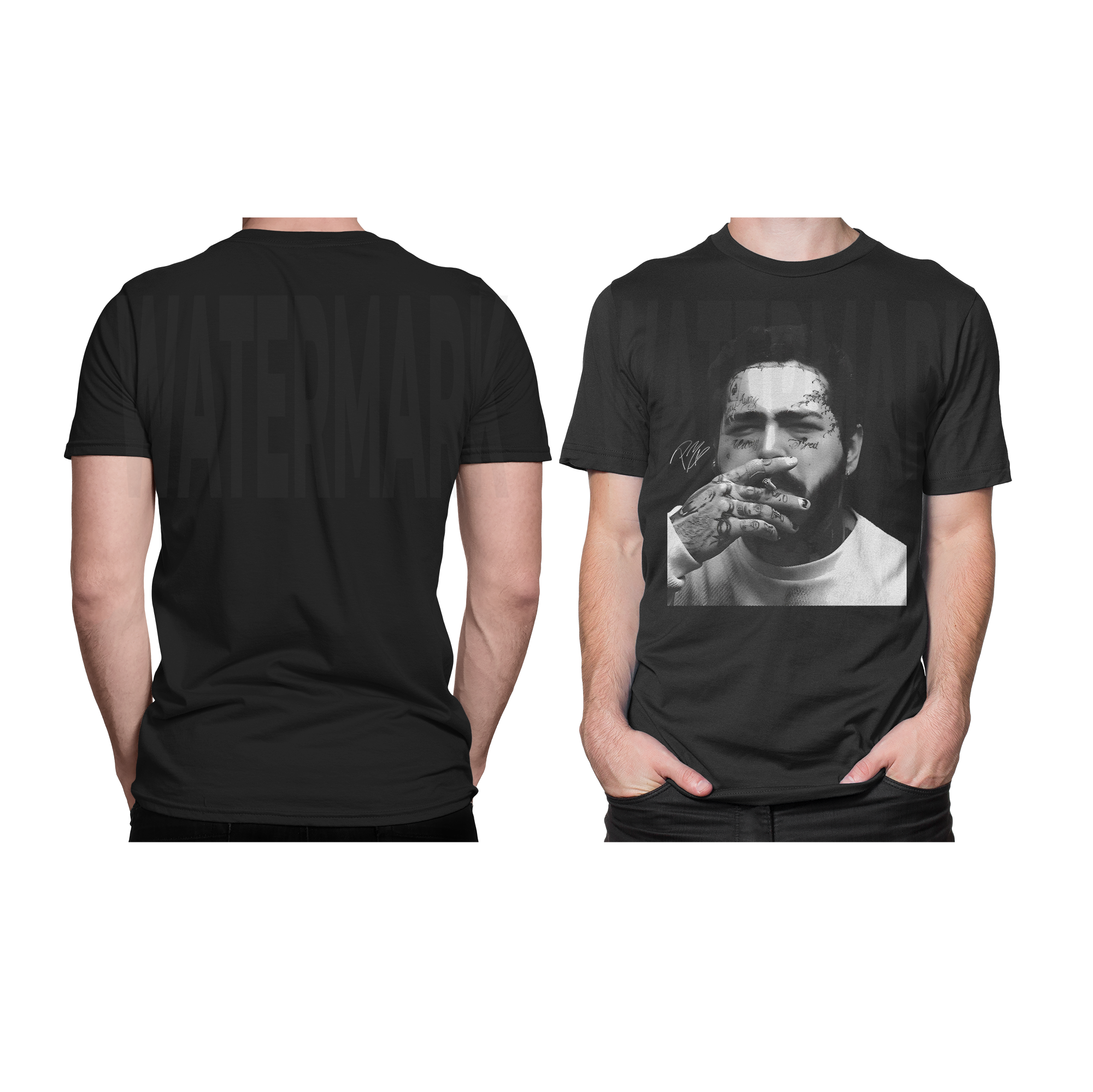 Post Malone HALFTONE  (Ready-to-Print Design)