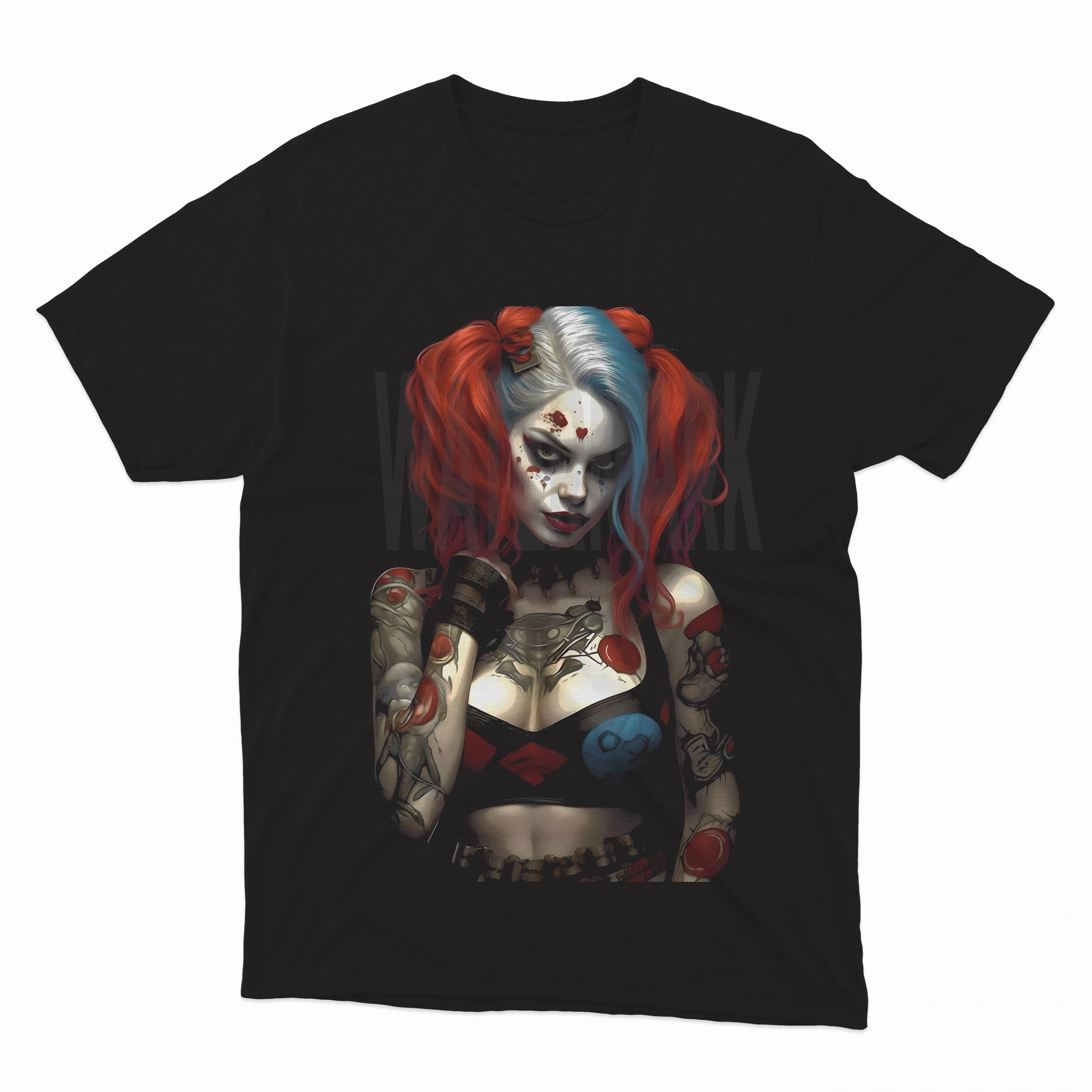Harley Queen HALFTONE  (Ready-to-Print Design)