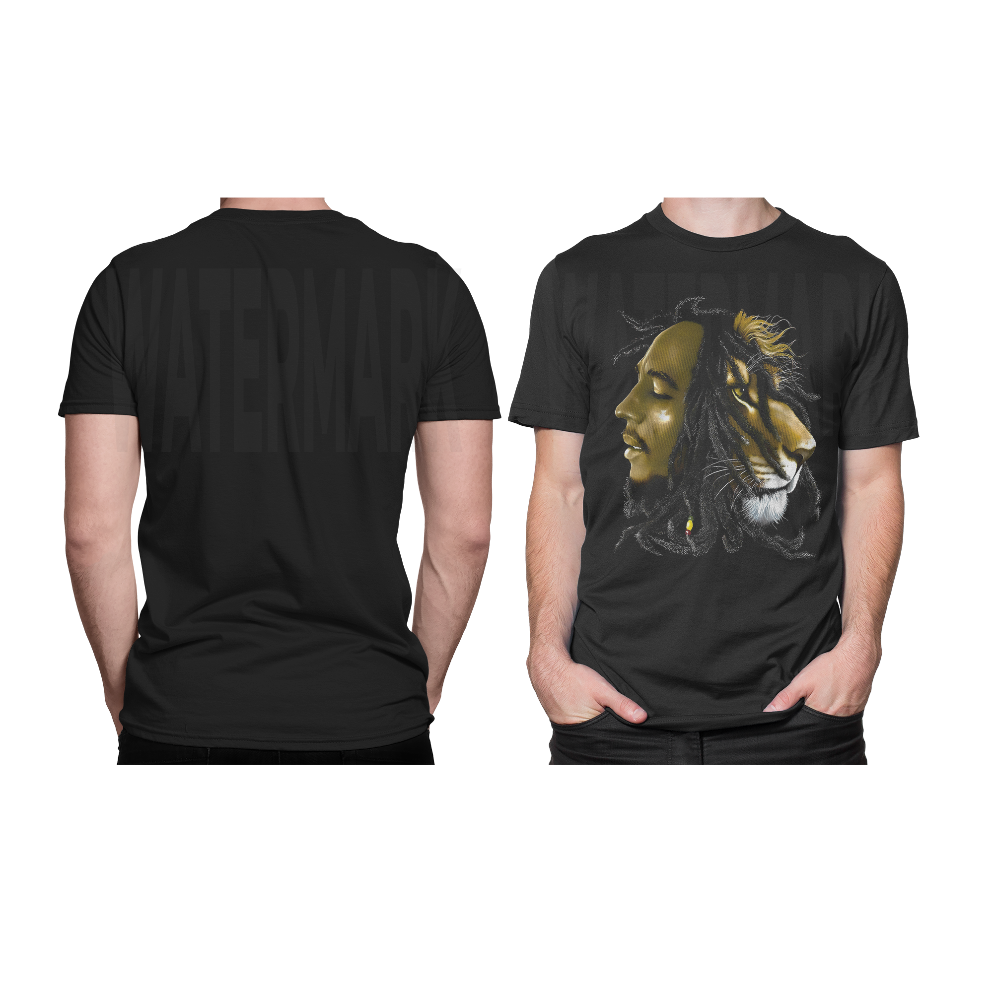 Bob / Lion HALFTONE  (Ready-to-Print Design)