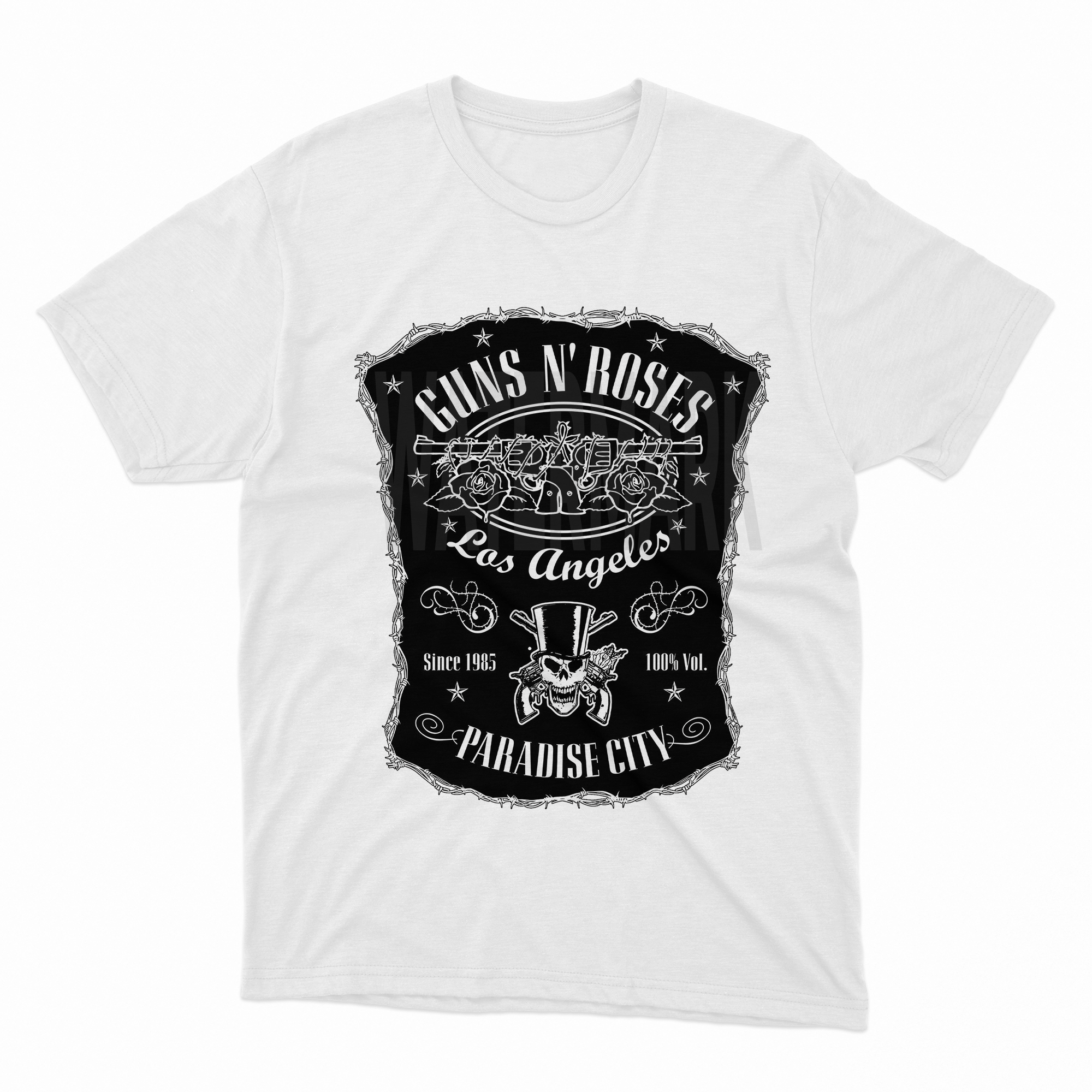 Gun's n Roses Inspired HALFTONE  (Ready-to-Print Design)