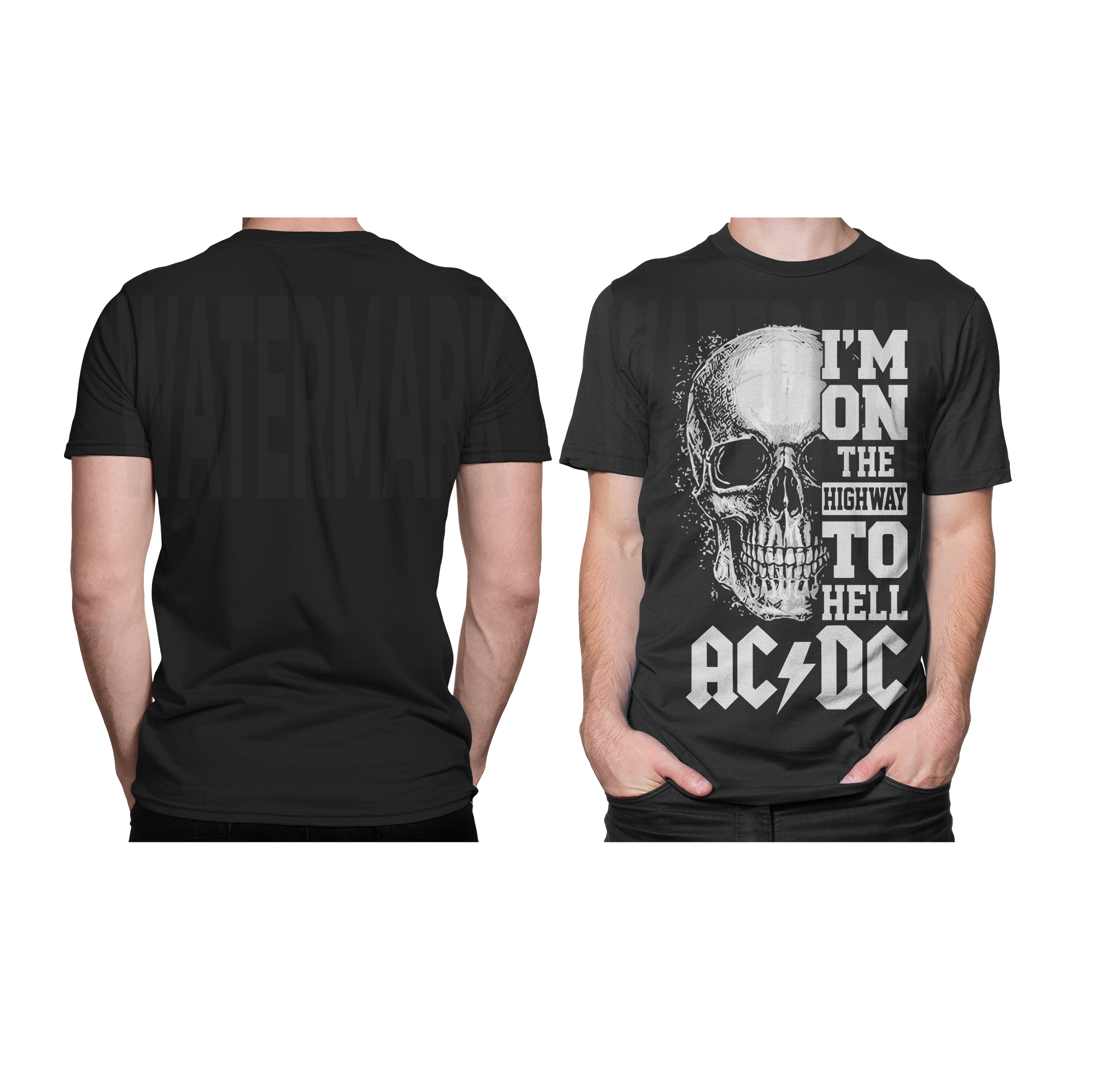 ACDC knockout black  (Ready-to-Print Design)