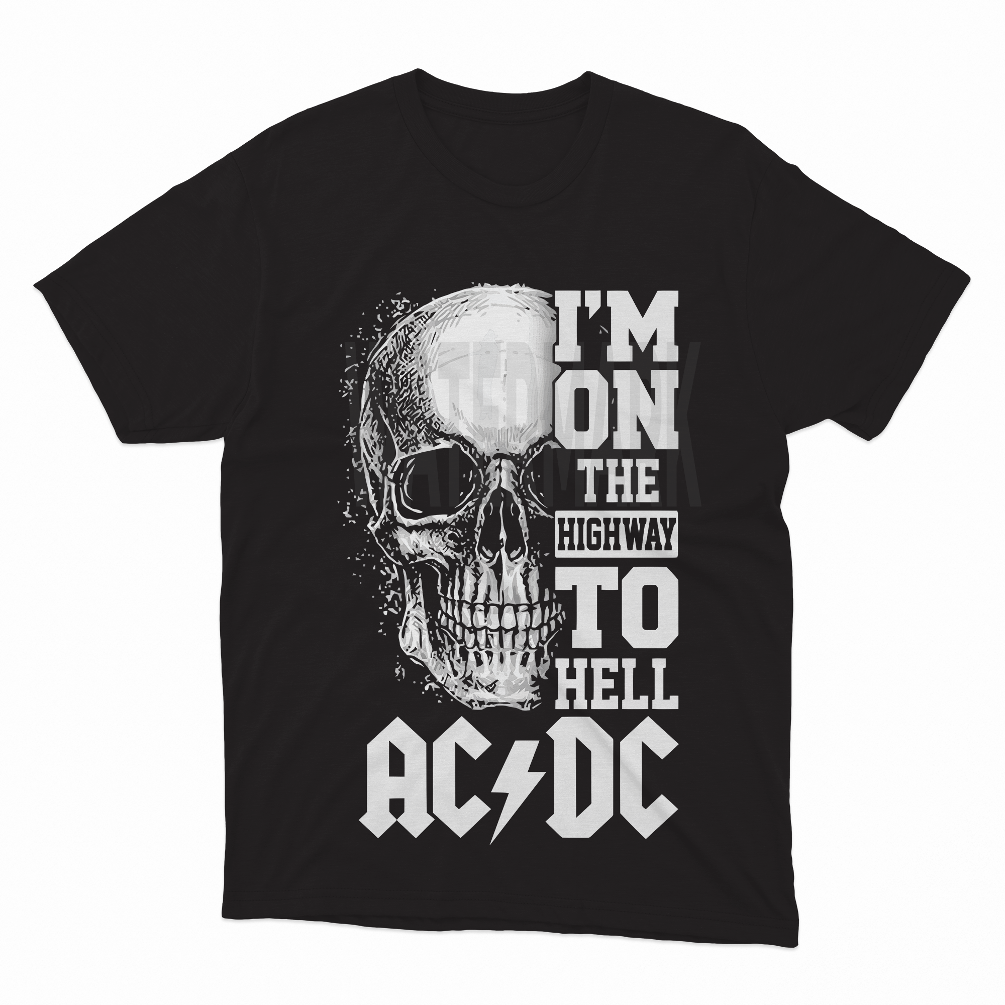ACDC knockout black  (Ready-to-Print Design)