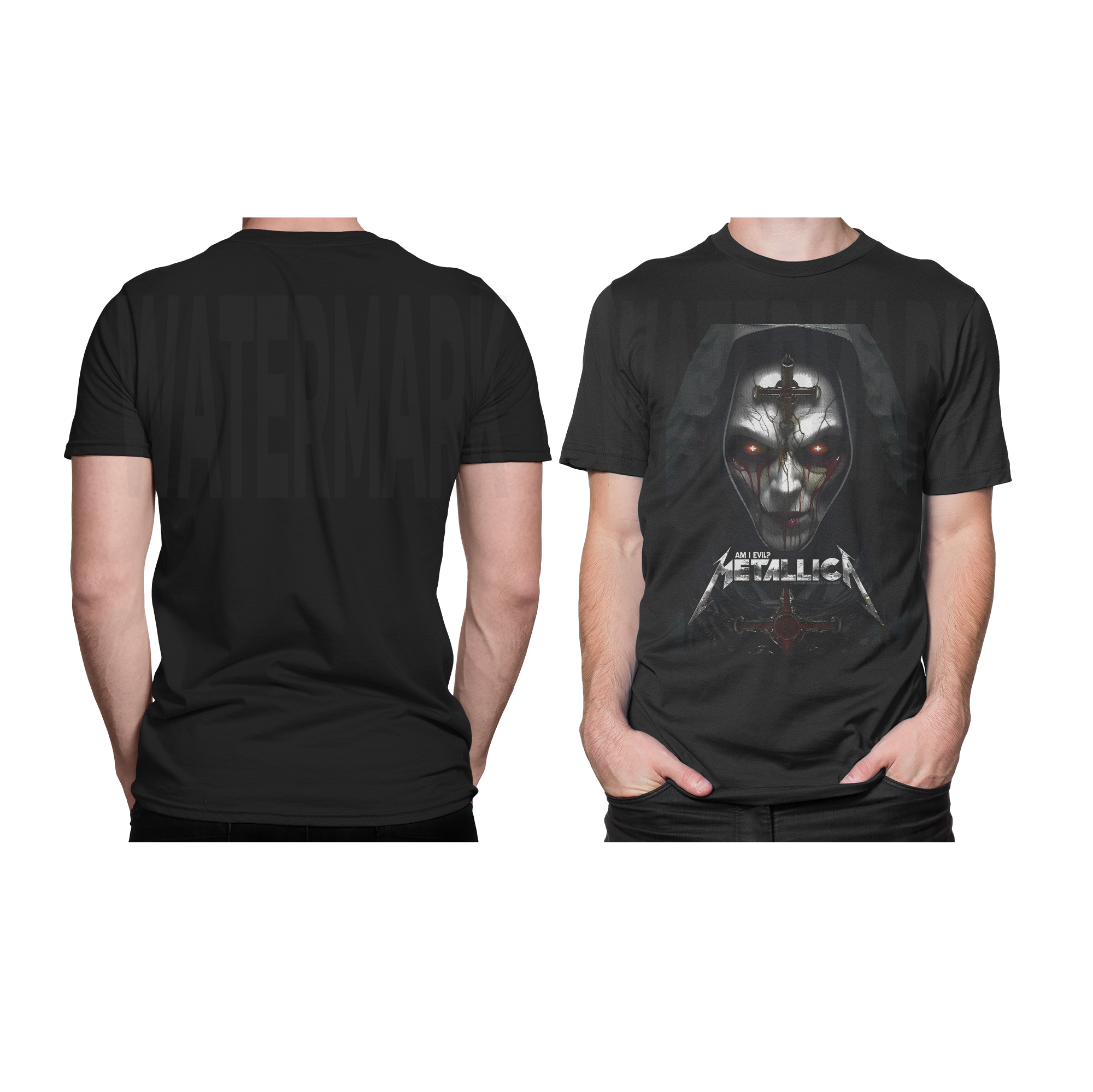 Metallica I am Evil HALFTONE (Ready-to-Print Design)