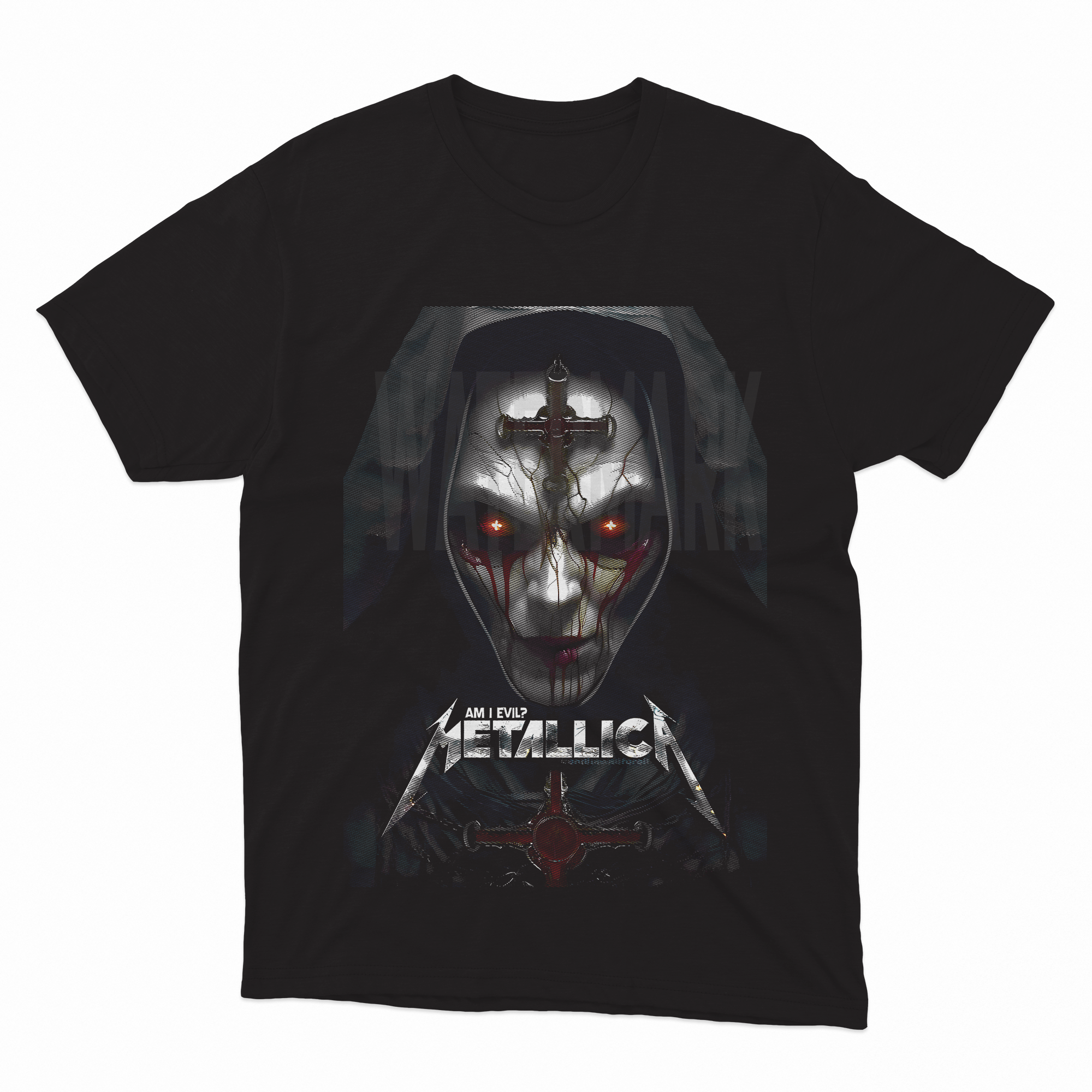 Metallica I am Evil HALFTONE (Ready-to-Print Design)